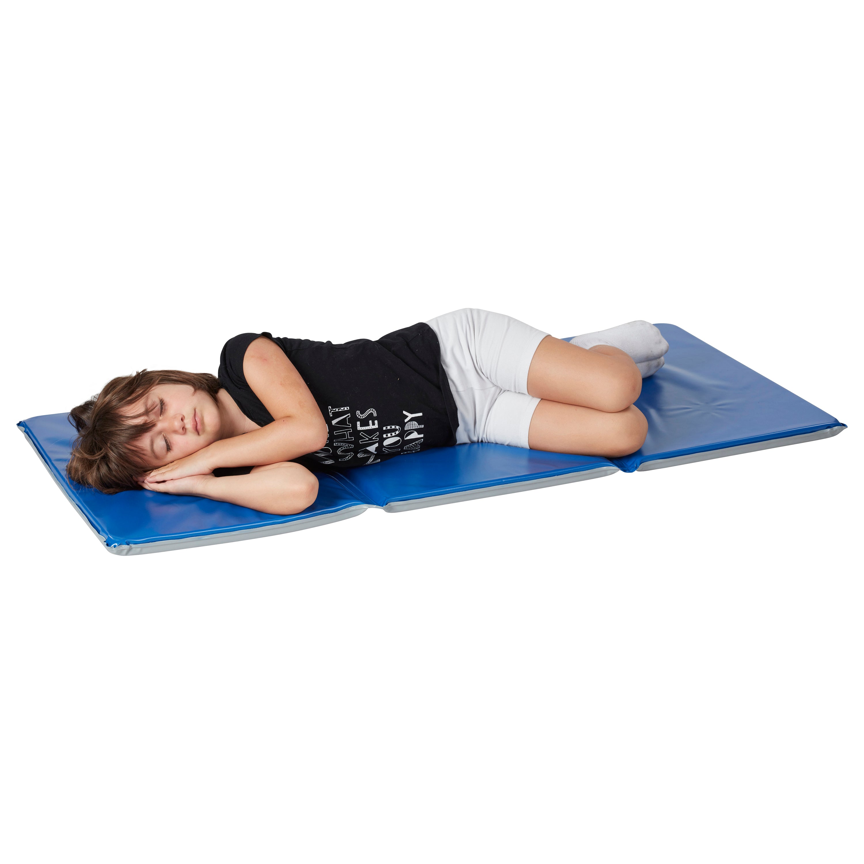 Folding Rest Mats, Children's Nap Pads, 3-Fold, 1in Thick, 5-Pack