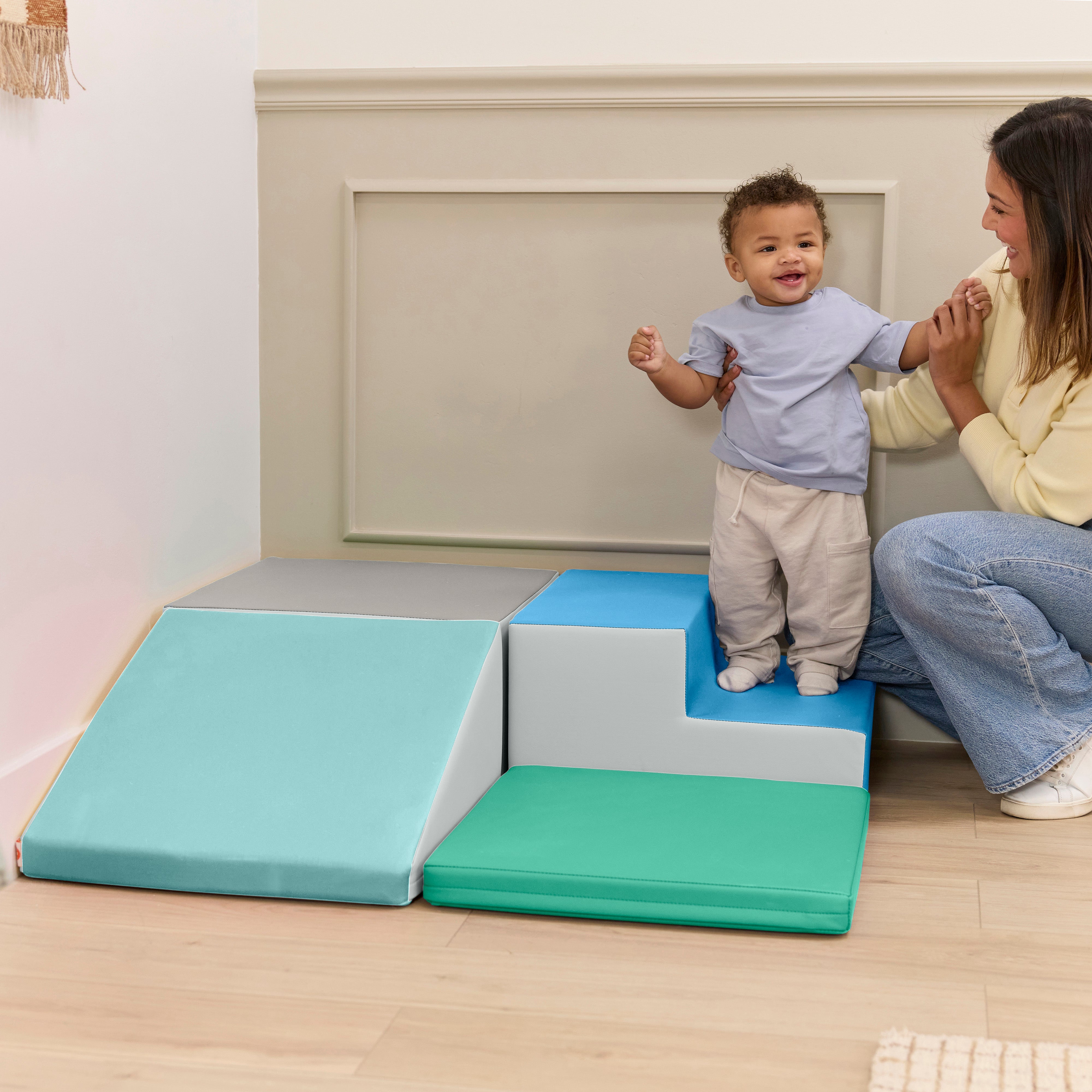 Little Haven Step & Slide Corner Climber, 4-Piece