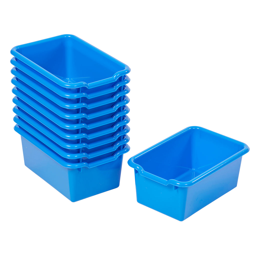 Ecr4kids Scoop Front Storage Bins 15-Piece Assorted