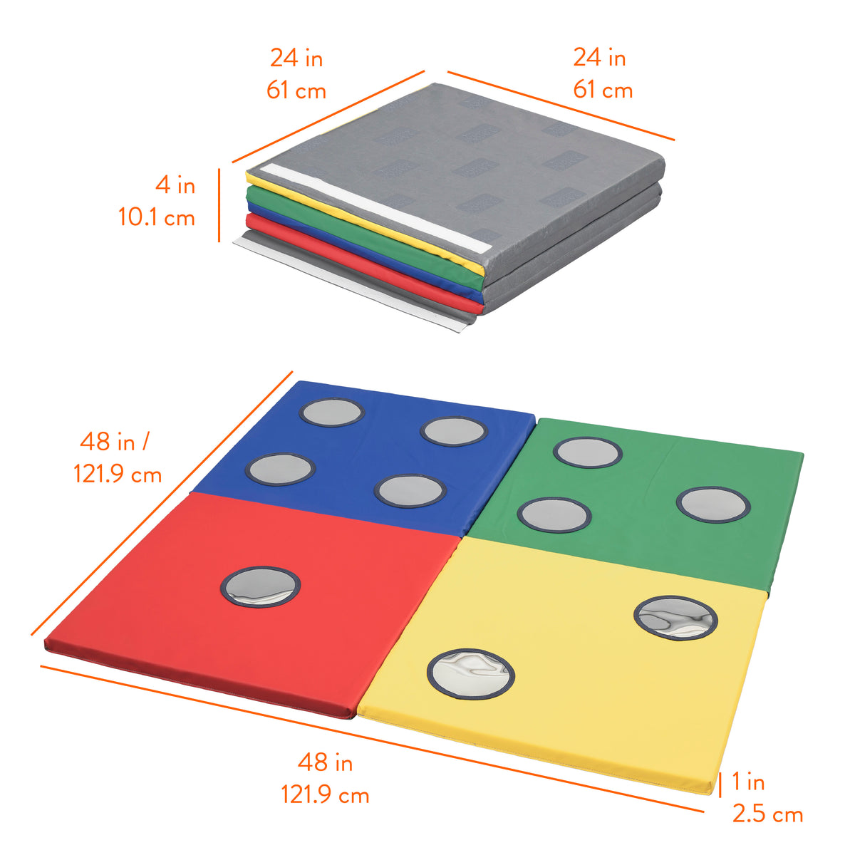 Roll & Reflect Counting Folding Activity Mat with Mirrors