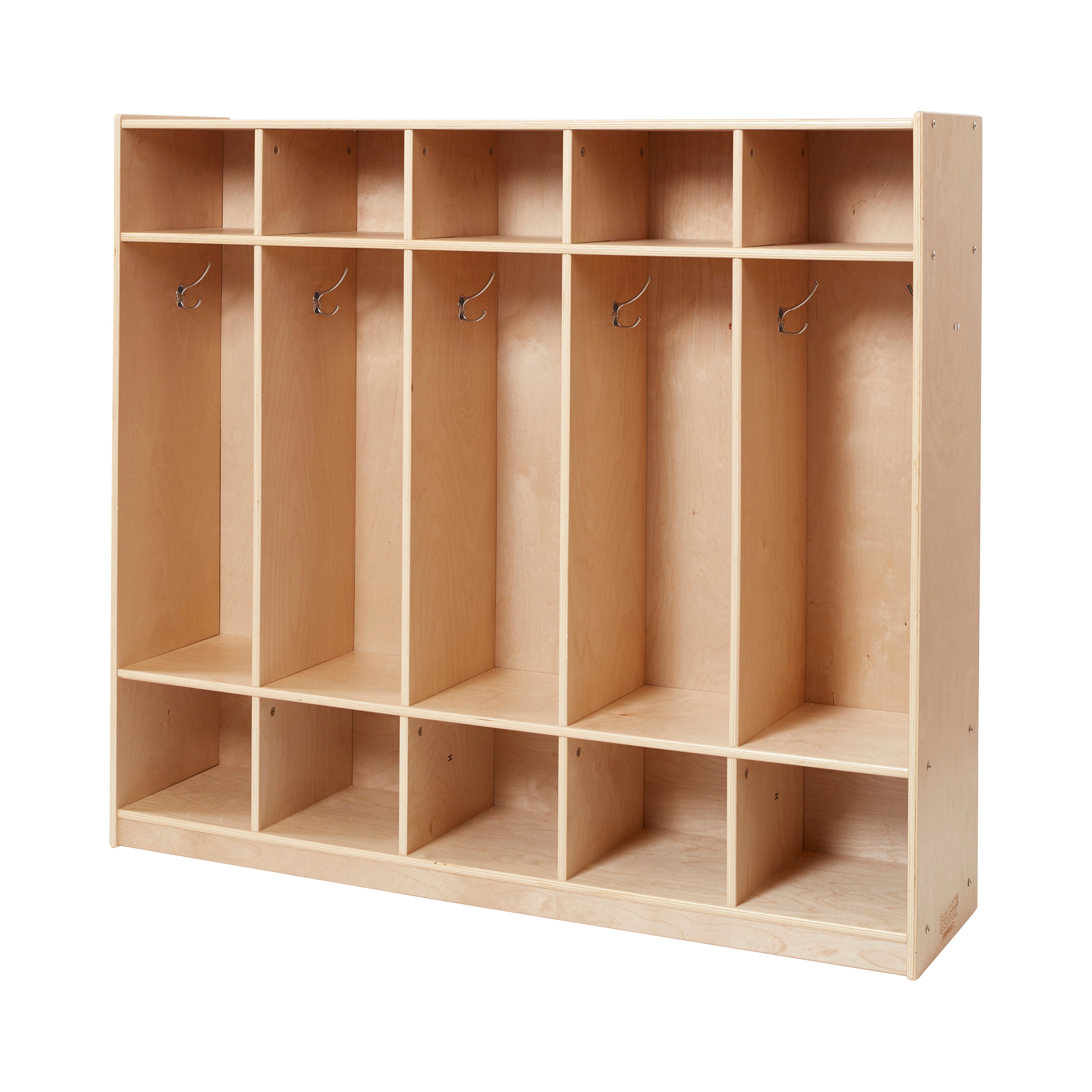 5-Section Cubby Storage Coat Locker