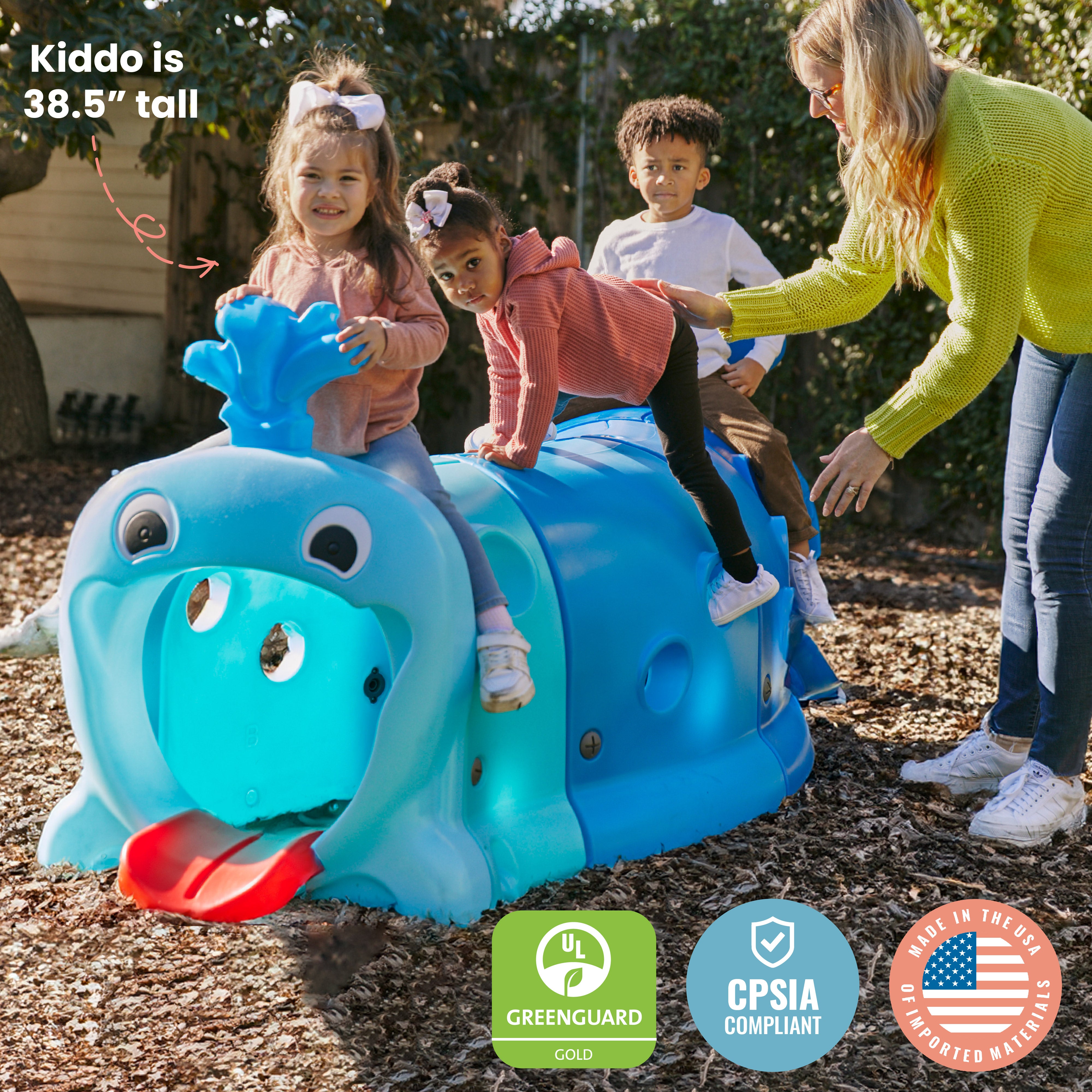 Willow Climb-N-Crawl Whale, Head and Tail, Replacement Part
