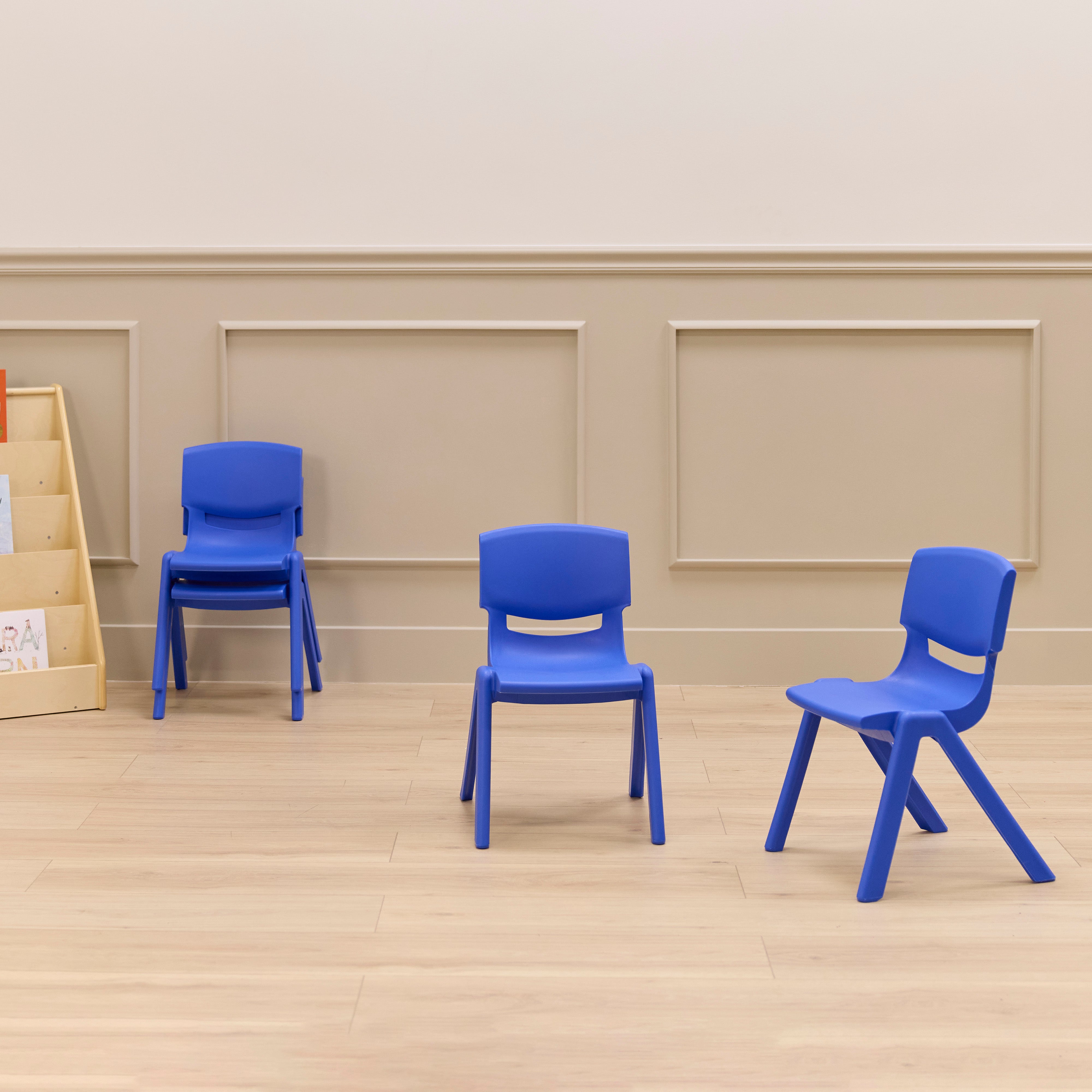 Stackable School Chairs, 12in Seat Height, 10-Pack
