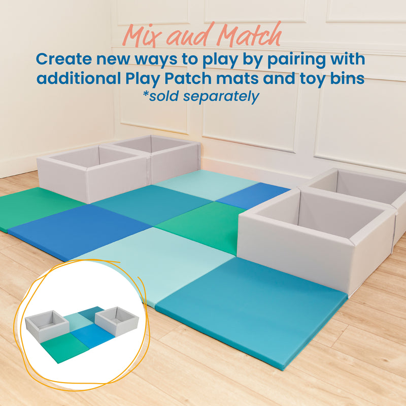 Play Patch Activity Mat Squares, Modular Playmat, 4-Pack