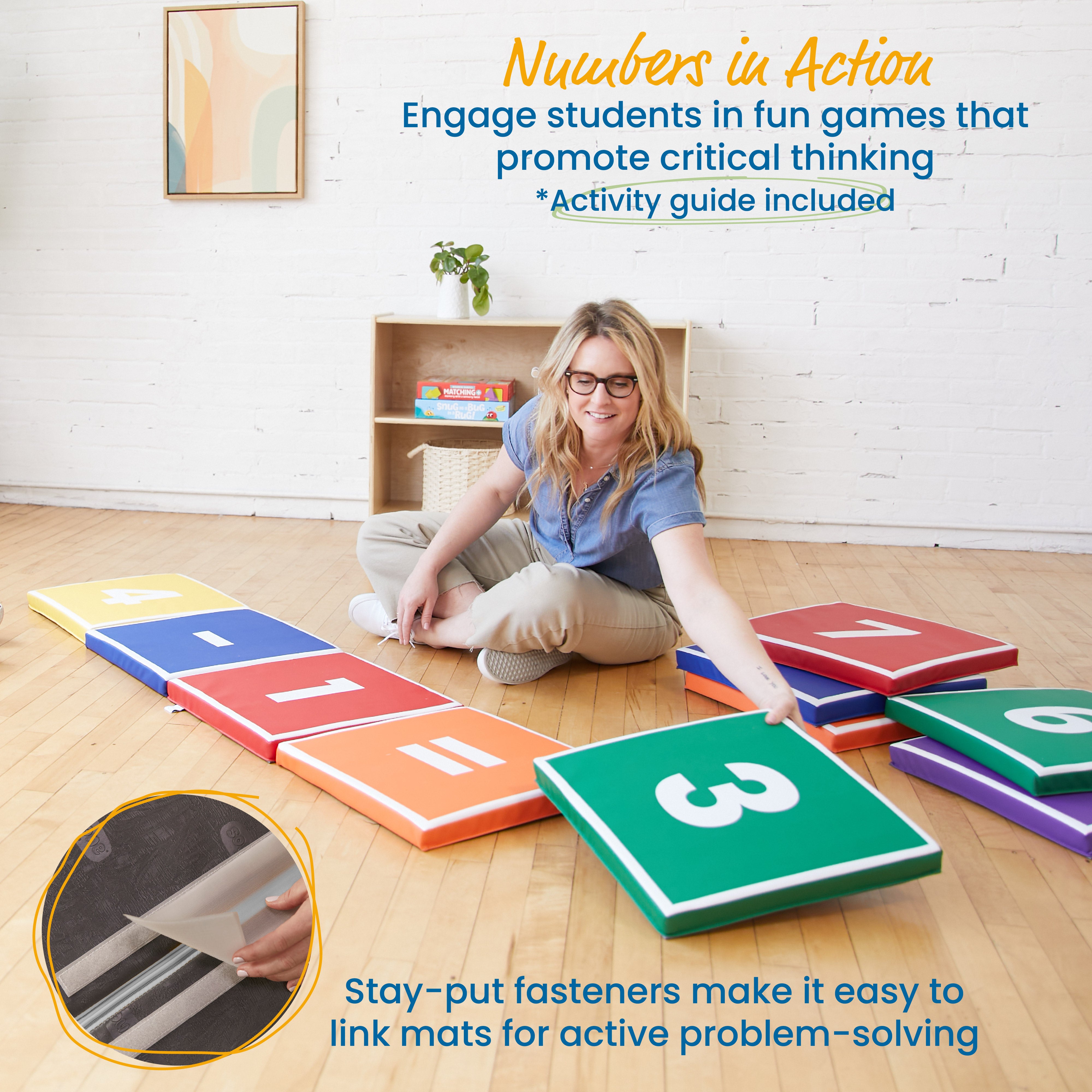 Hop to It Math Mats, 13-Piece