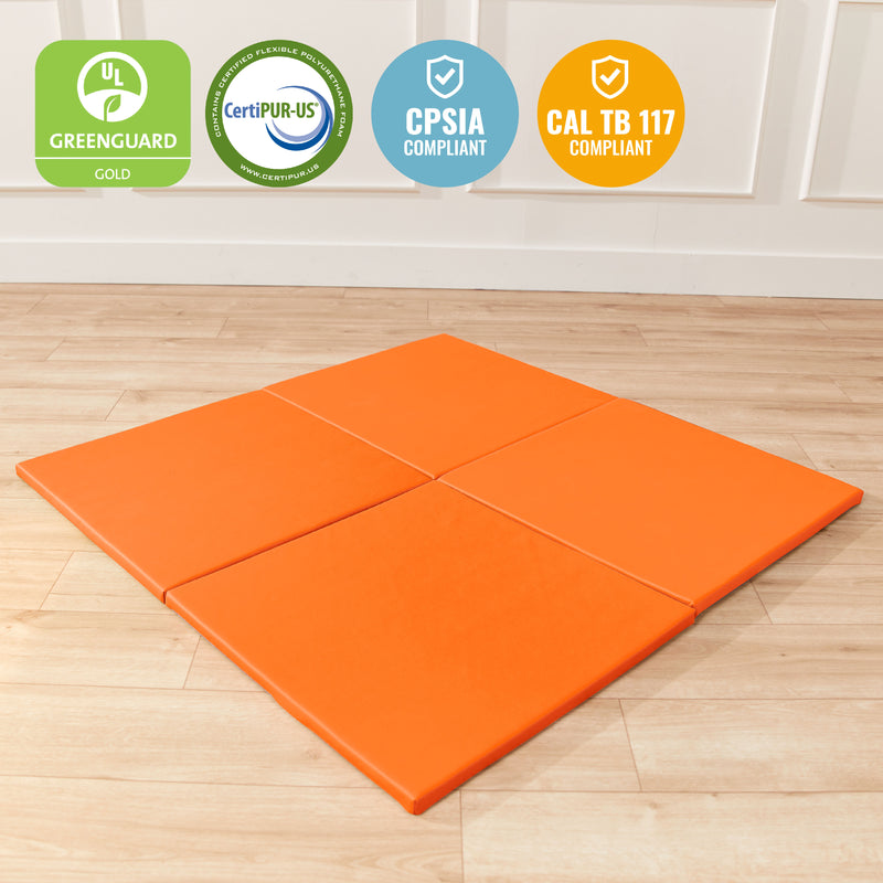 Play Patch Activity Mat Squares, Modular Playmat, 4-Pack