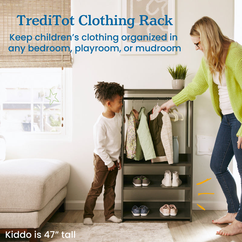 TrendiTot Clothing Rack, Kids Wardrobe