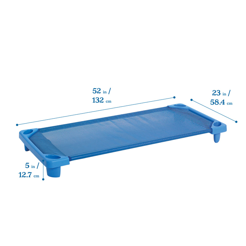 Streamline Children's Naptime Cot, Standard Size, Ready-to-Assemble, 6-Pack