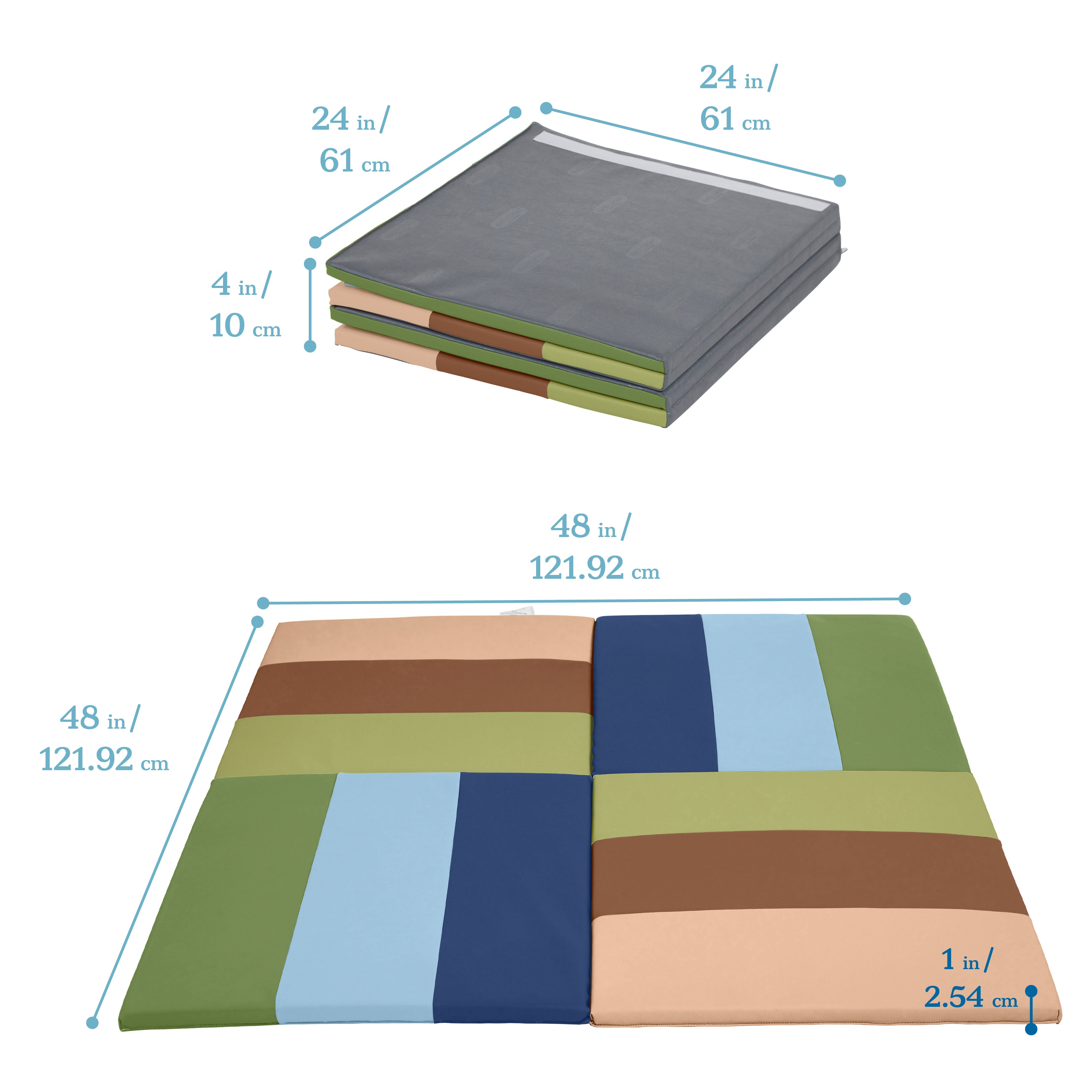 Turning Tiles Activity Mat, Folding Playmat