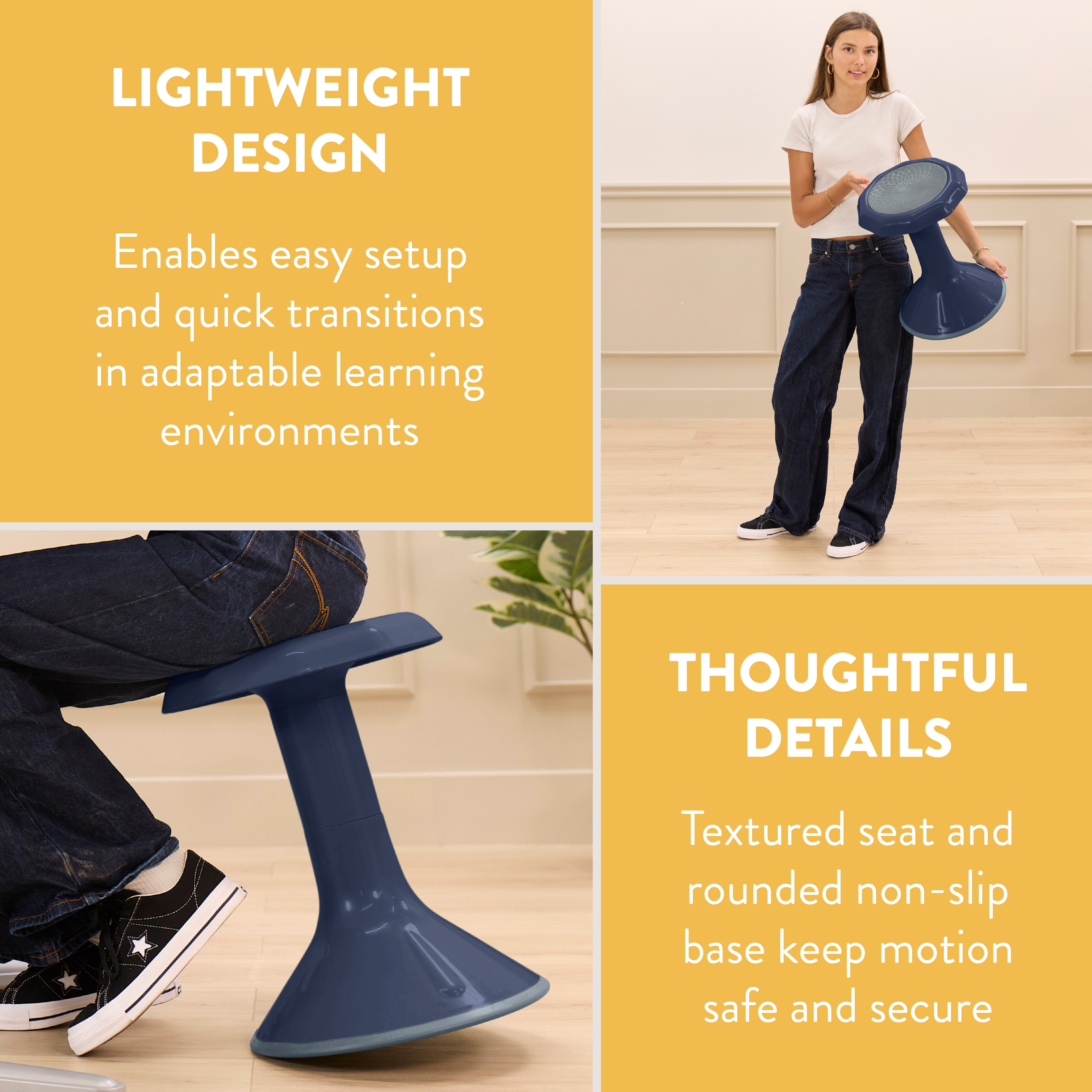 Wobble Sensory Stool, 18in Seat Height