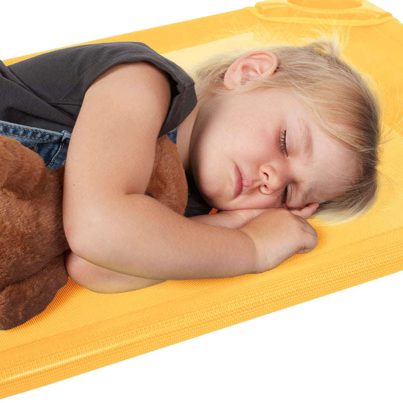 ECR4Kids Stackable Kiddie Cot, Children’s Naptime Cot, Ready-to-Assemble, 6-Pack