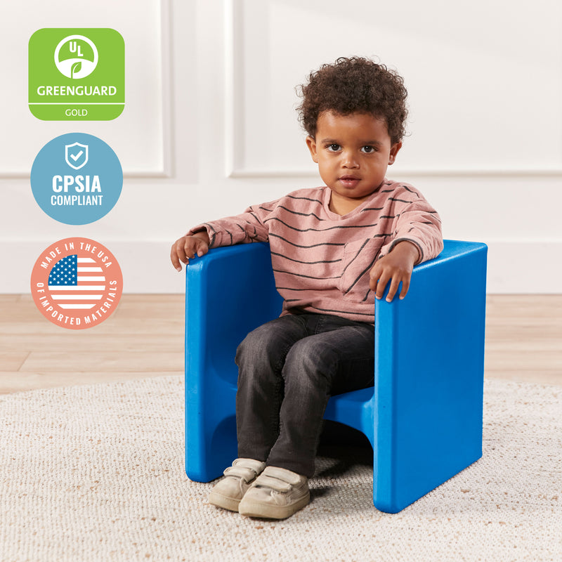 Tri-Me 3-In-1 Cube Chair, Kids Furniture, 4-Piece