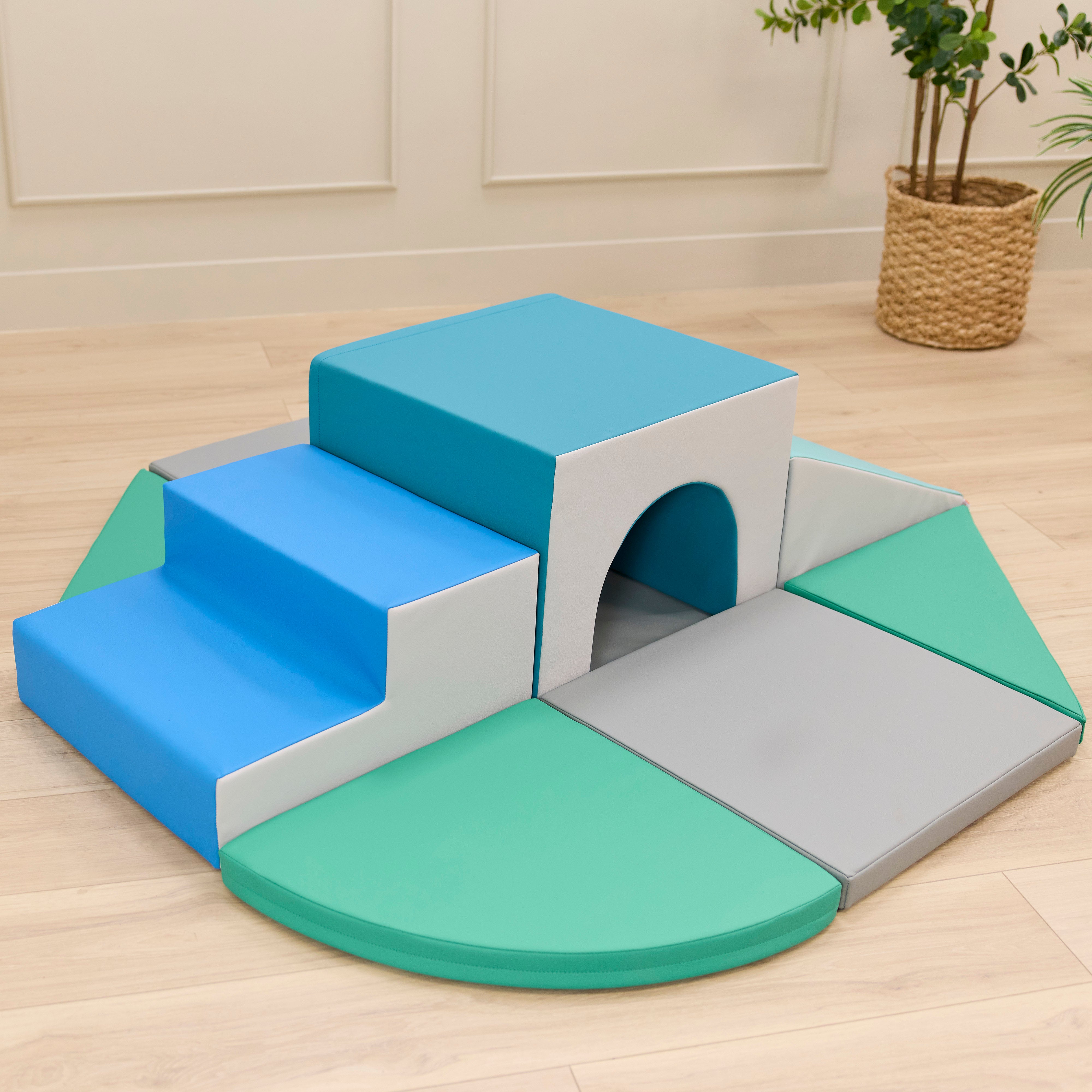 All-Around Step 'n' Slide Tunnel Climber, 9-Piece
