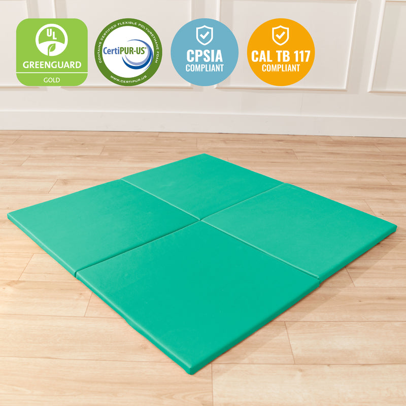 Play Patch Activity Mat Squares, Modular Playmat, 4-Pack