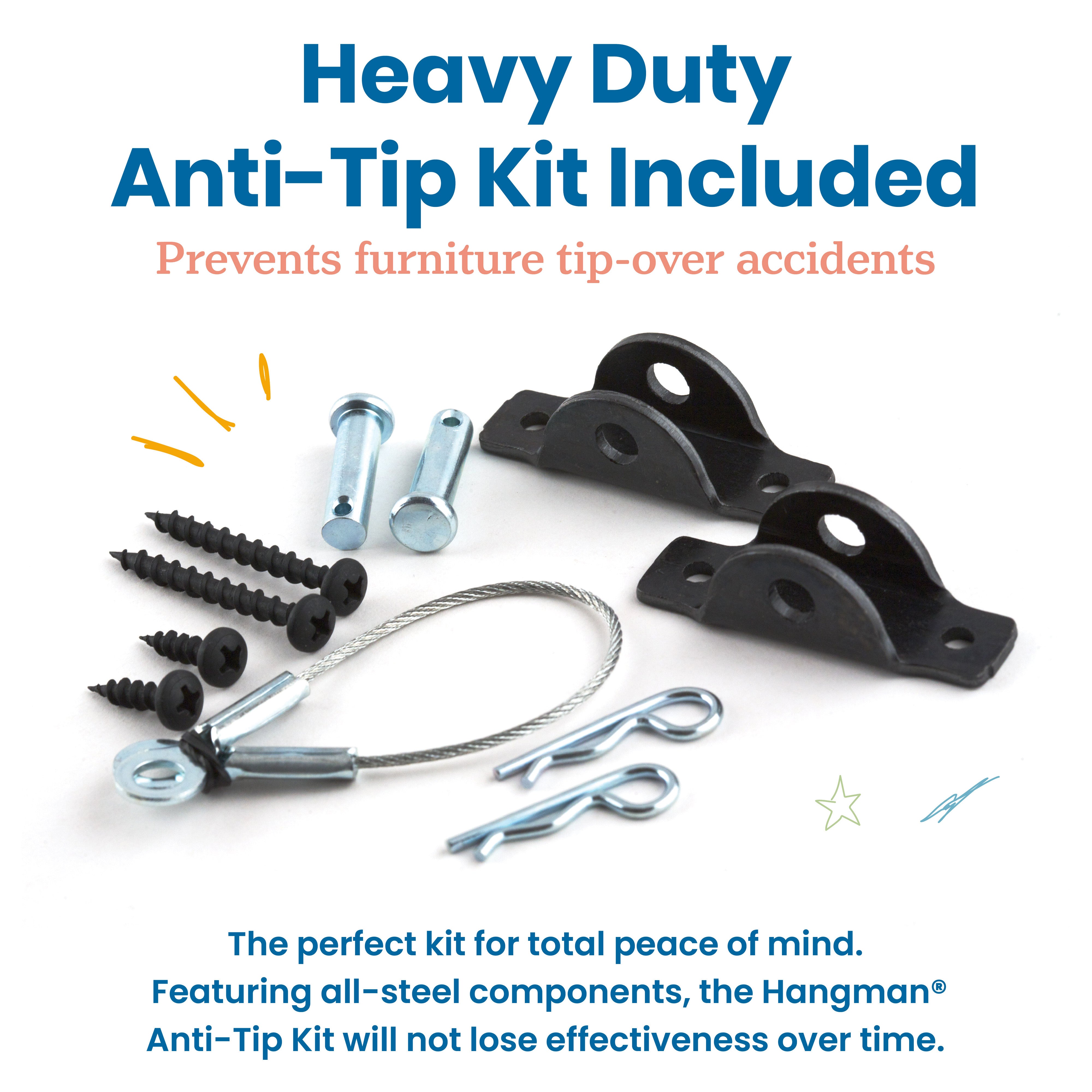 Streamline 2-Shelf Storage Cabinet, 24in High