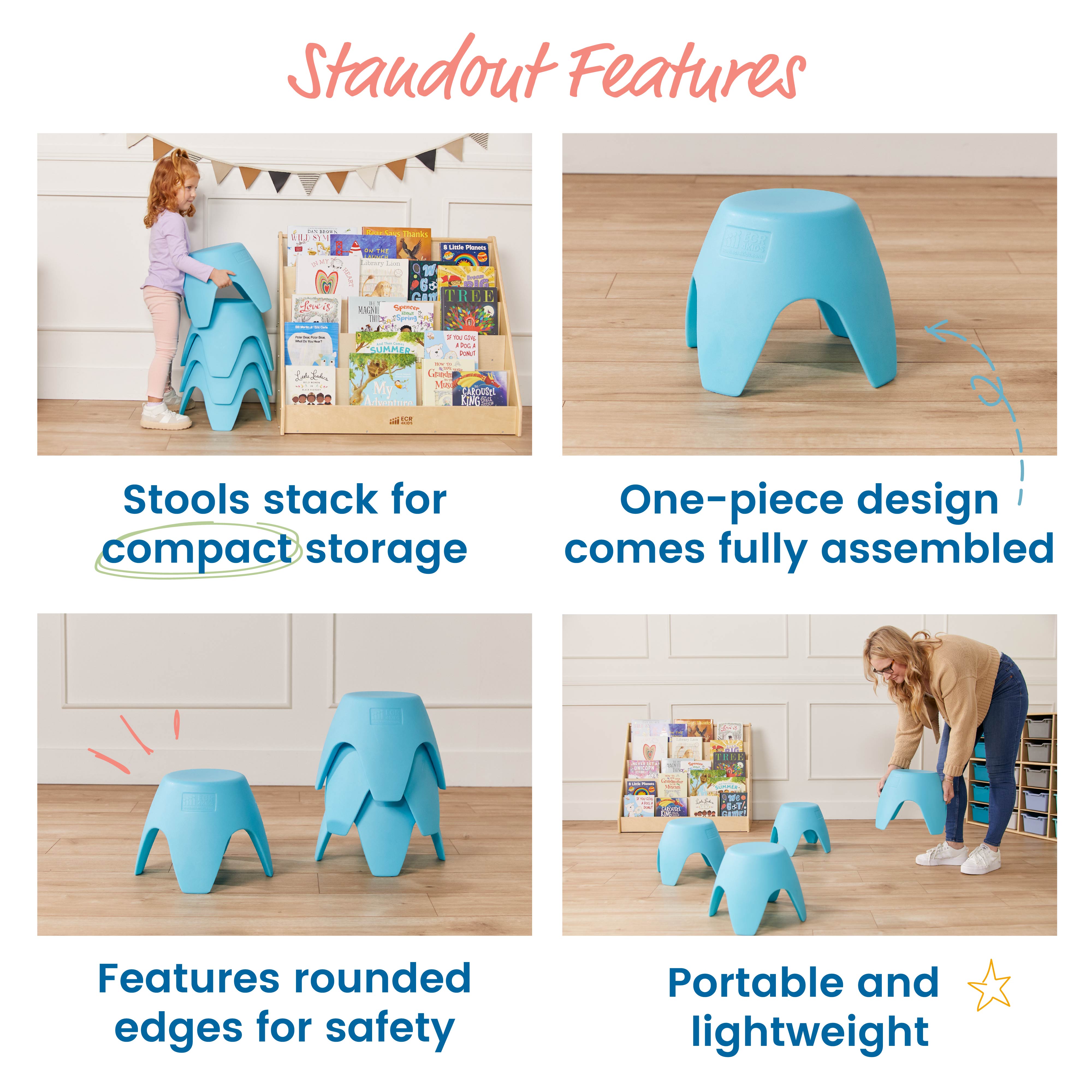 Ayana Stool Set, 4-Pack