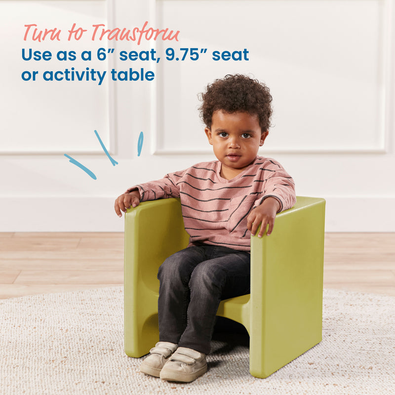 Tri-Me 3-In-1 Cube Chair, Kids Furniture