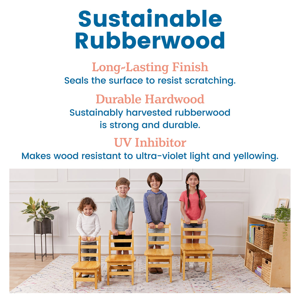 Three Rung Ladderback Chair 2-Pack - Assembled