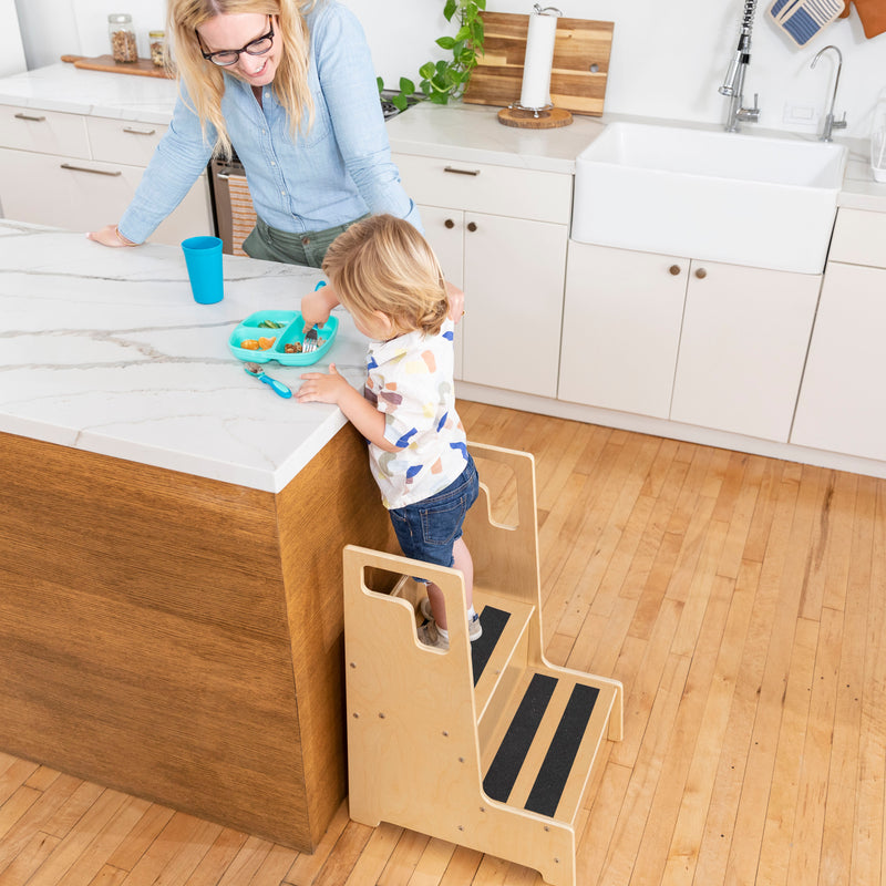 Reach-Up Kids Step Stool with Handles
