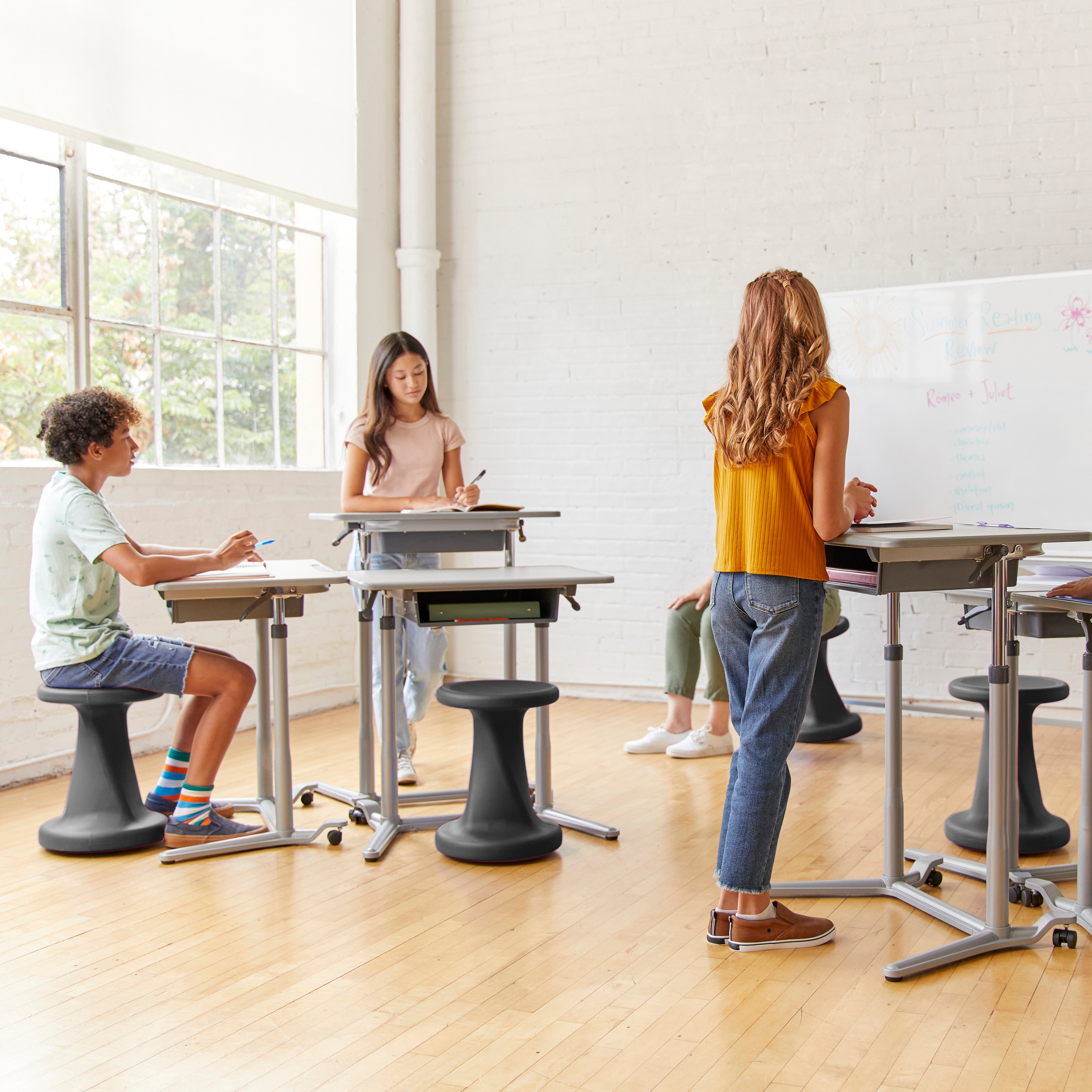 Flexible Classroom Package with 3S Mobile Desks and Twist Stools