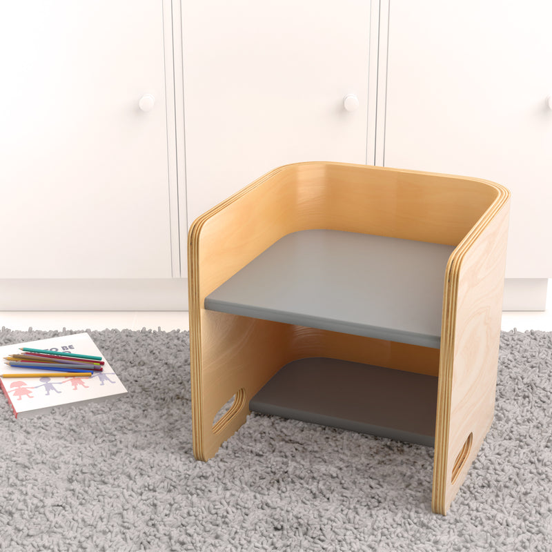 Bentwood Multipurpose Cube Chair, Kids Furniture