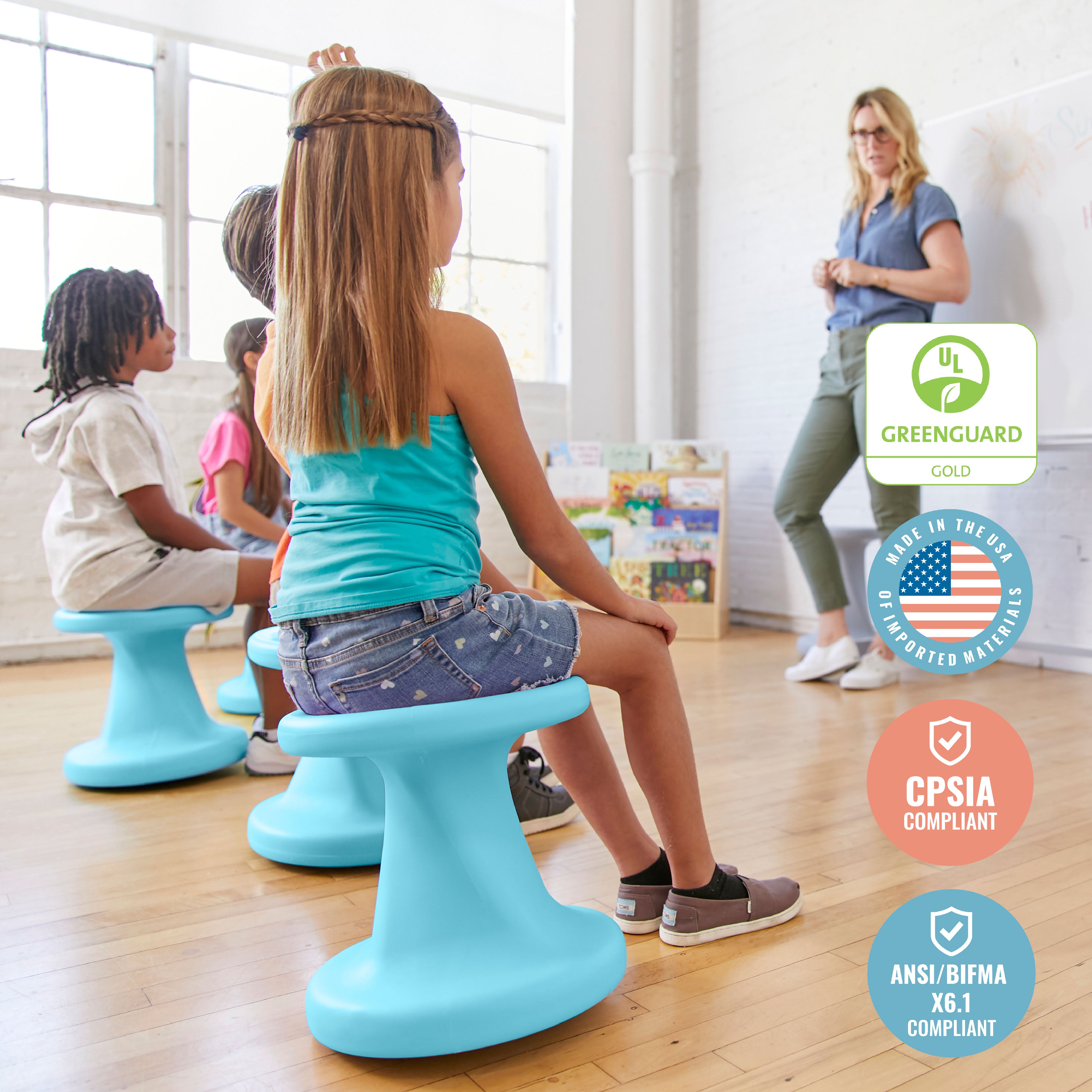 Twist Wobble Stool, 14in Seat Height, Active Seating