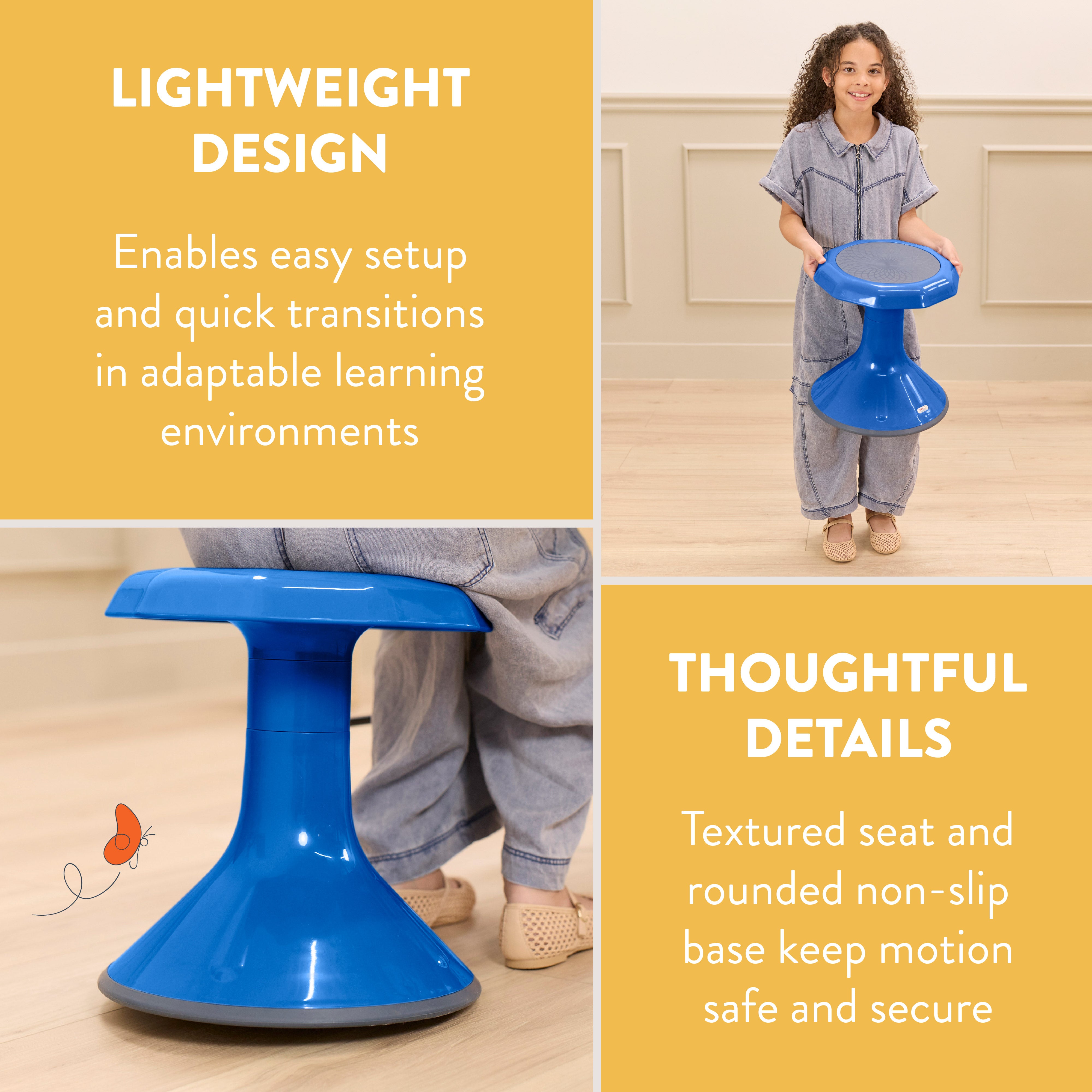 Wobble Sensory Stool, 15in Seat Height