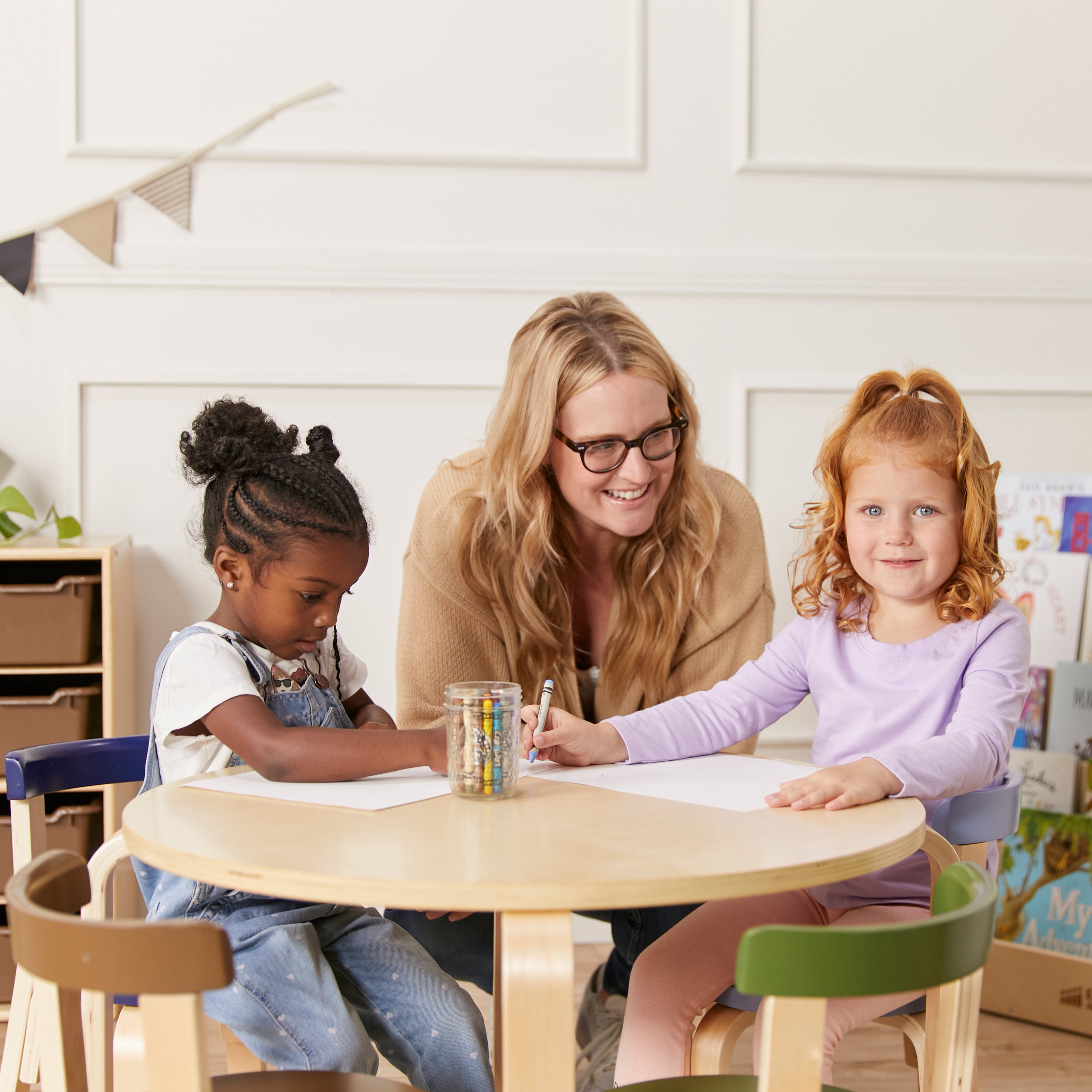 Bentwood Table and Curved Back Chair Set, 5-Piece