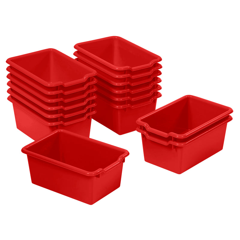 Scoop Front Storage Bins, Multipurpose Organization, 15-Pack
