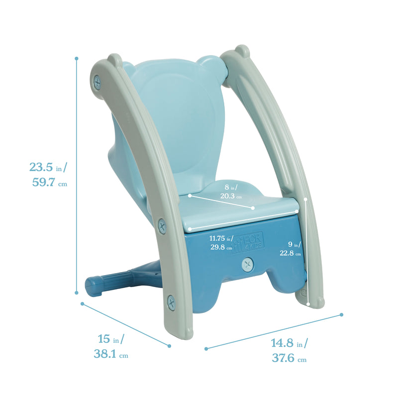 Sit-N-Rock, Two-in-One Chair and Rocker for Kids and Toddlers, Indoor/Outdoor