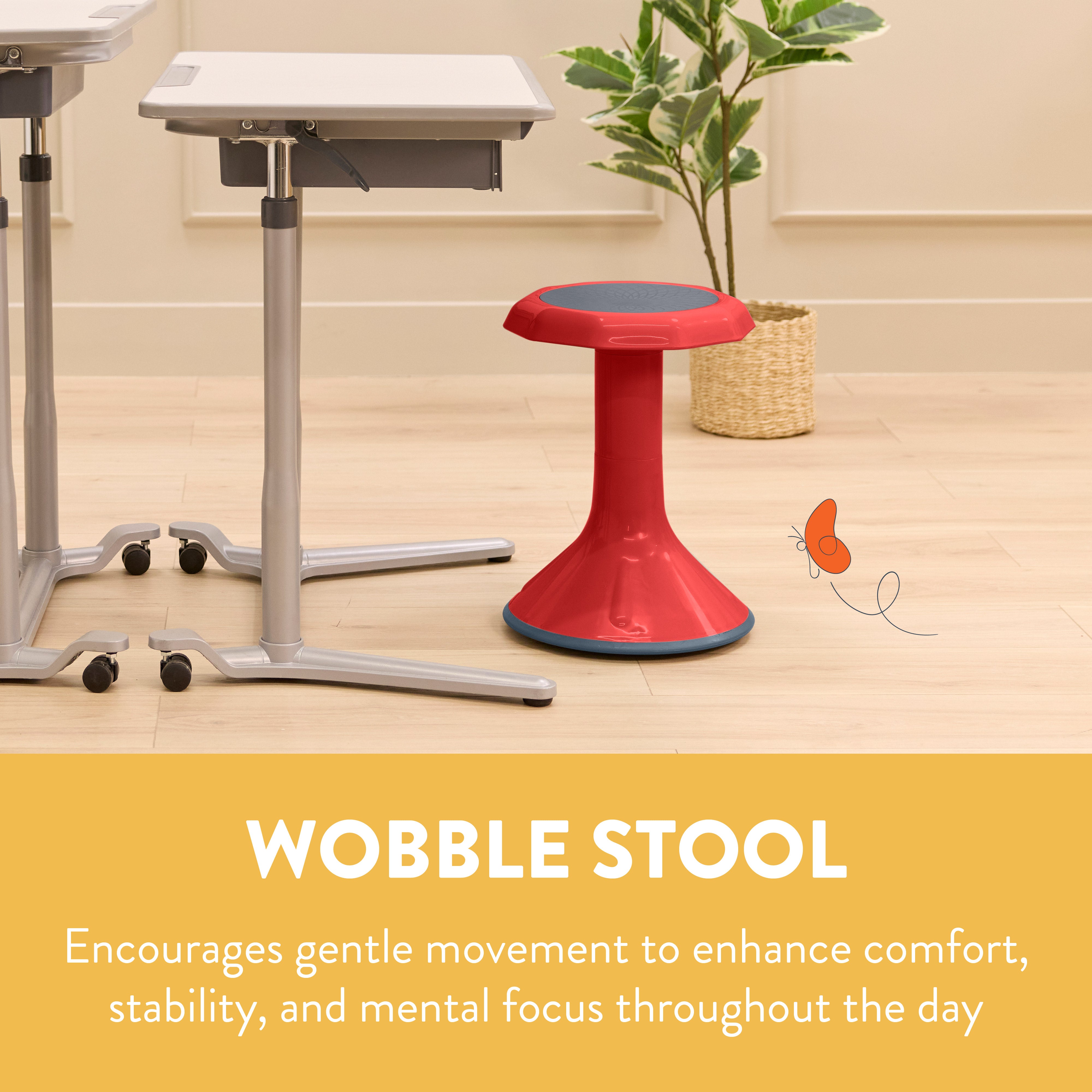 Wobble Sensory Stool, 18in Seat Height