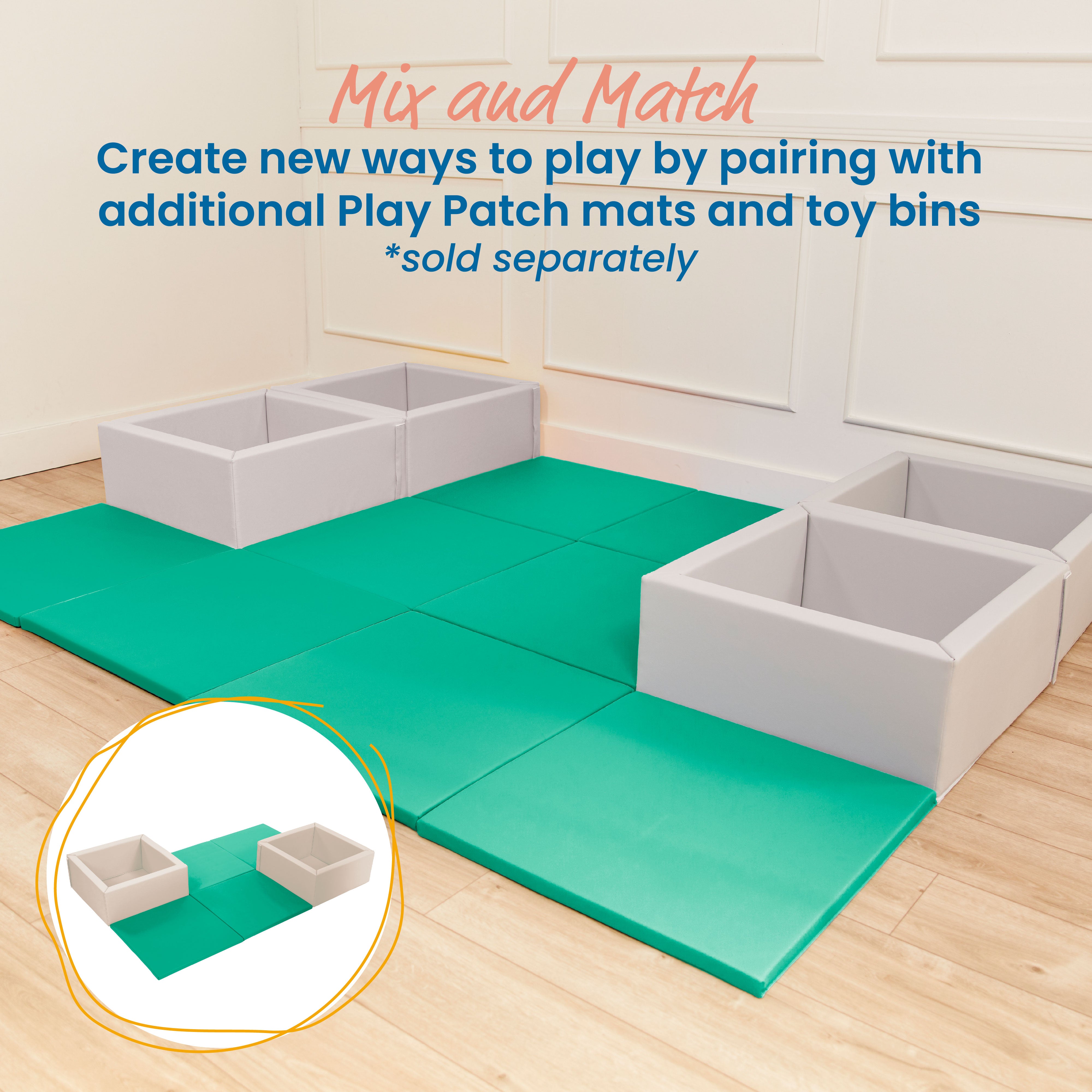Play Patch Activity Mat Squares, 4-Pack