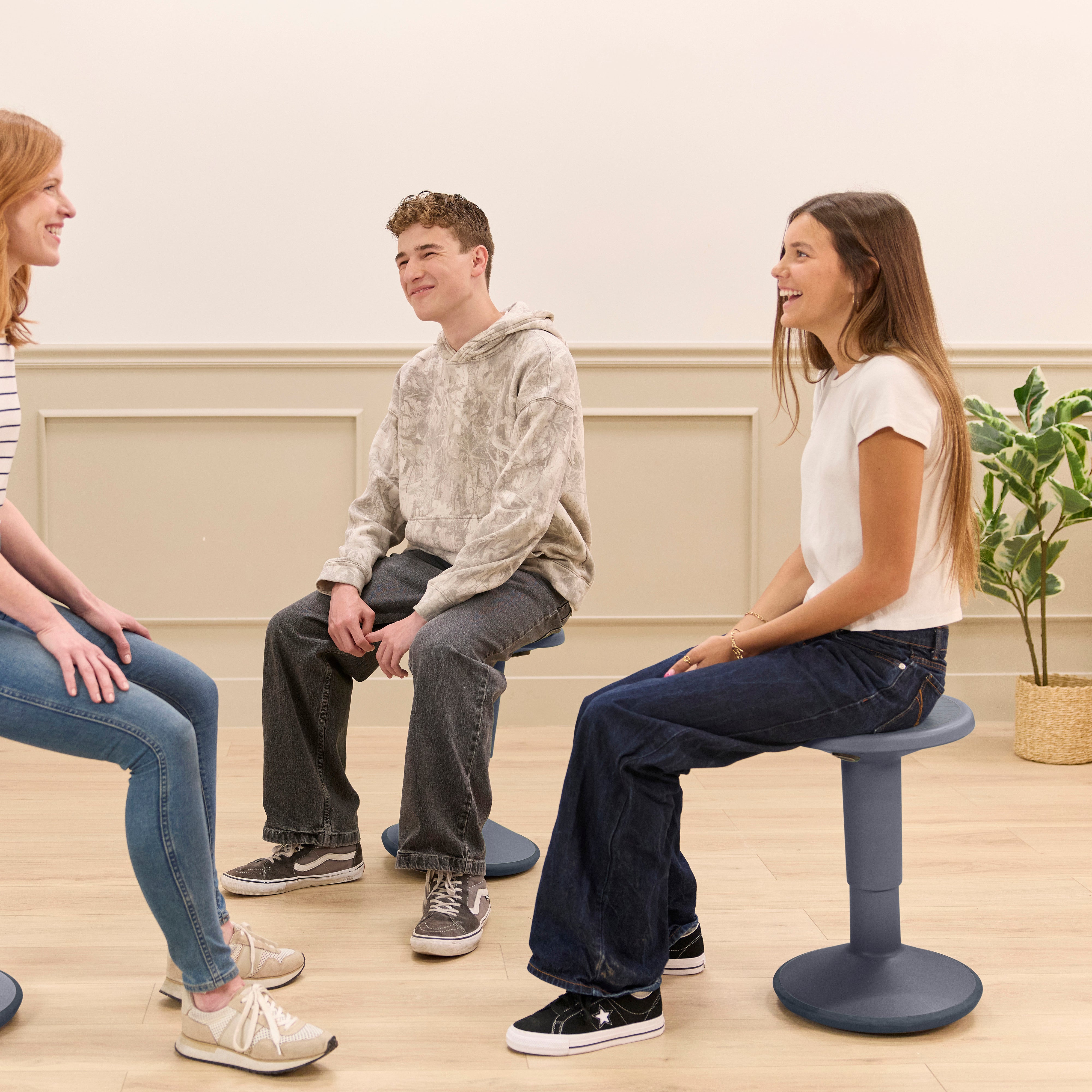 Adjustable Height Active Learning Wobble Stool