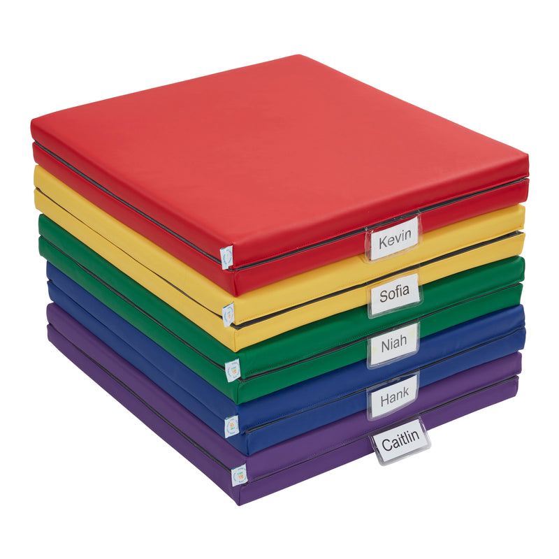 SoftZone Folding Rainbow Rest Mats, Classroom Furniture, 5-Piece