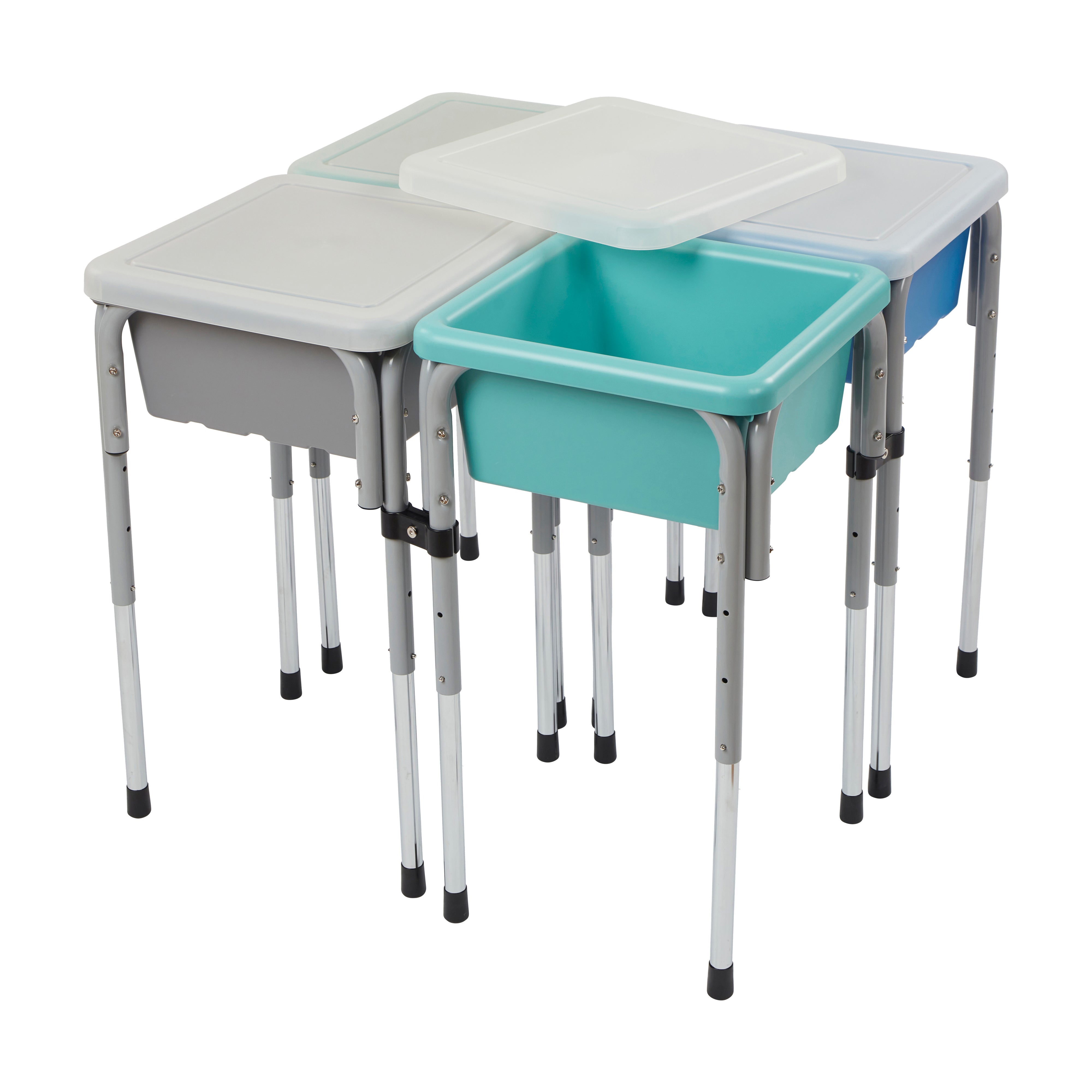 Adjustable Quad Sensory Tables with Lids