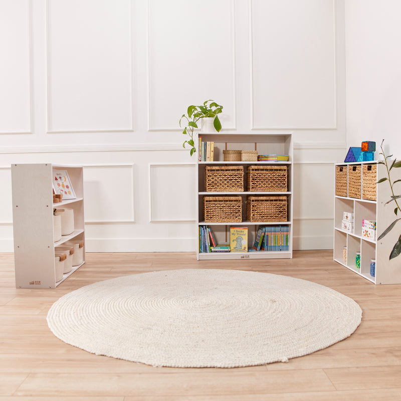 Streamline 3-Shelf Storage Cabinet, 36in High, Double-Sided