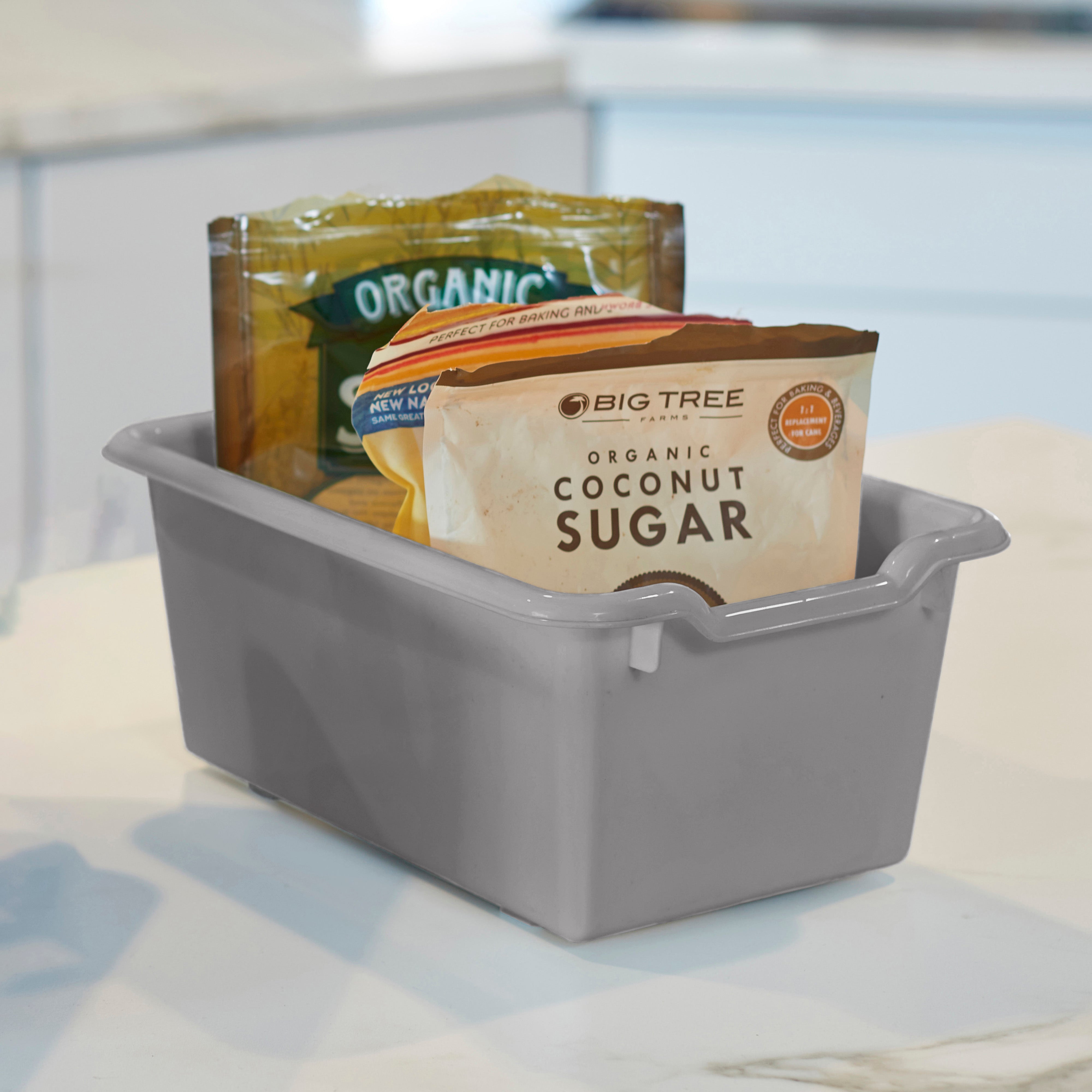 Scoop Front Storage Bins, Multipurpose Organization, 25-Pack