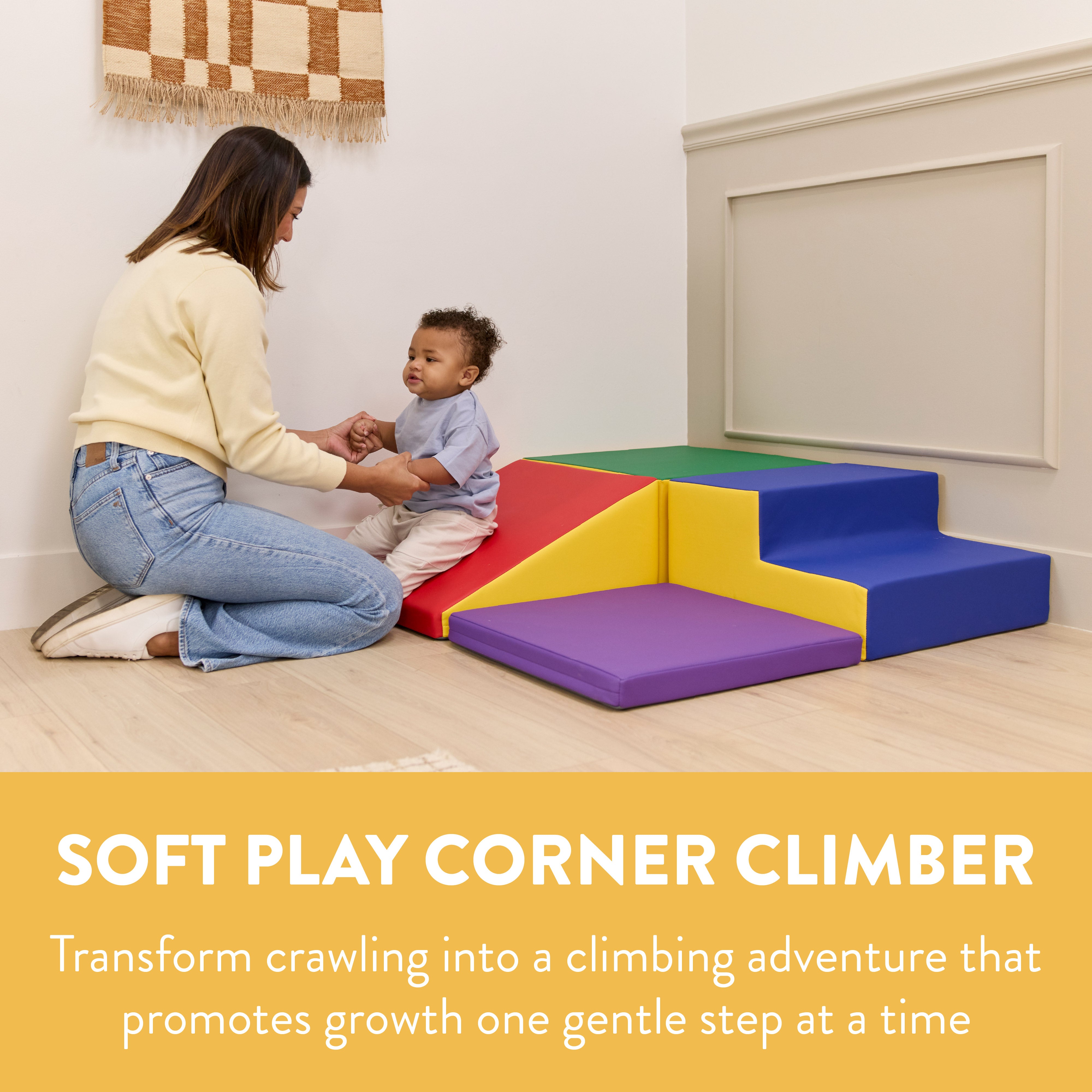 Little Haven Step & Slide Corner Climber, 4-Piece