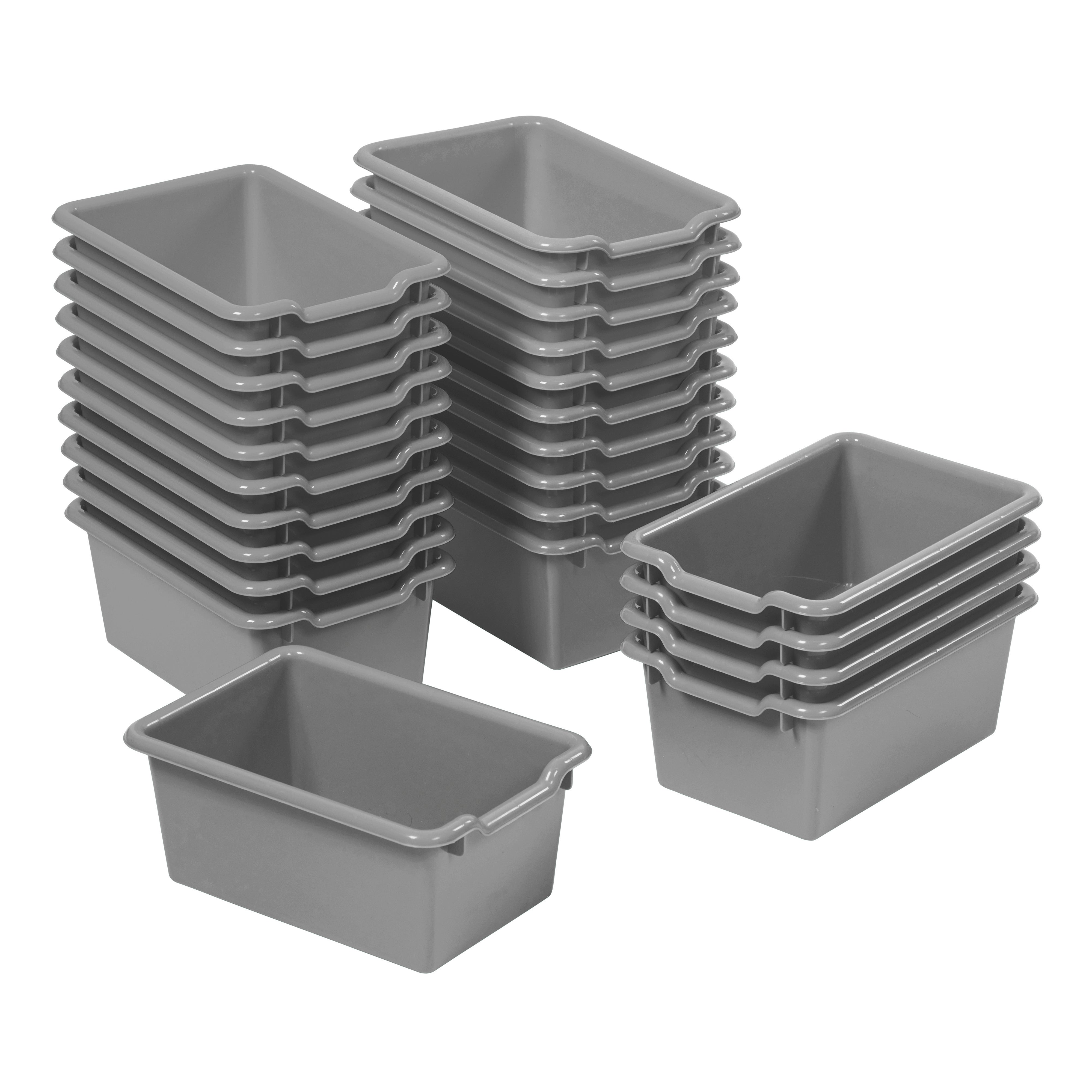 Scoop Front Storage Bins, 25-Piece