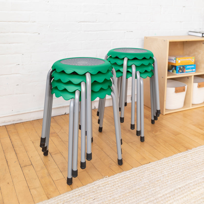 Daisy Stackable Stool Set, Flexible Seating, 8-Piece