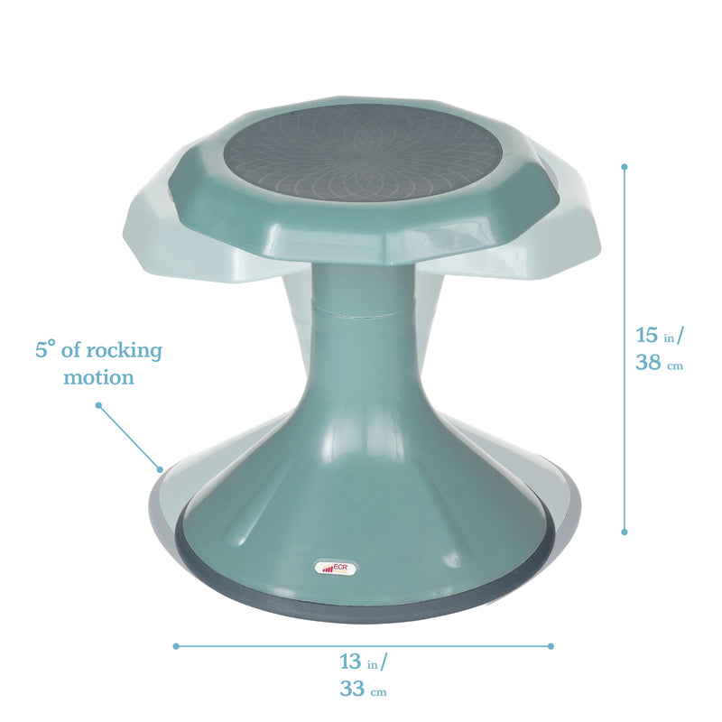 ACE Active Core Engagement Wobble Stool, Flexible Seating, 15in Seat Height