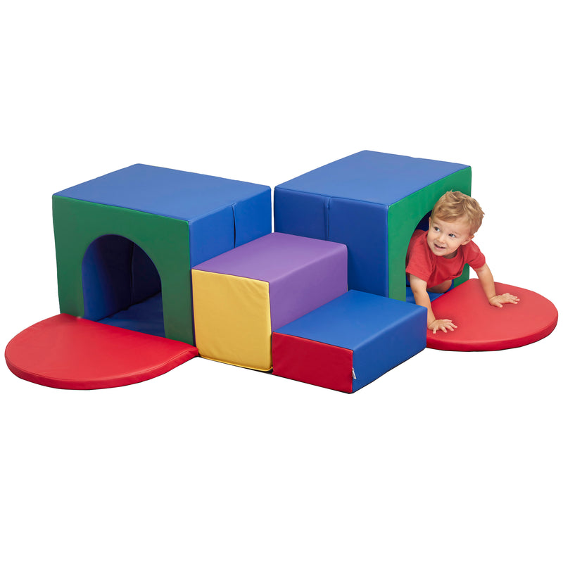 Corner Tunnel Maze Climber, Toddler Playset, 7-Piece