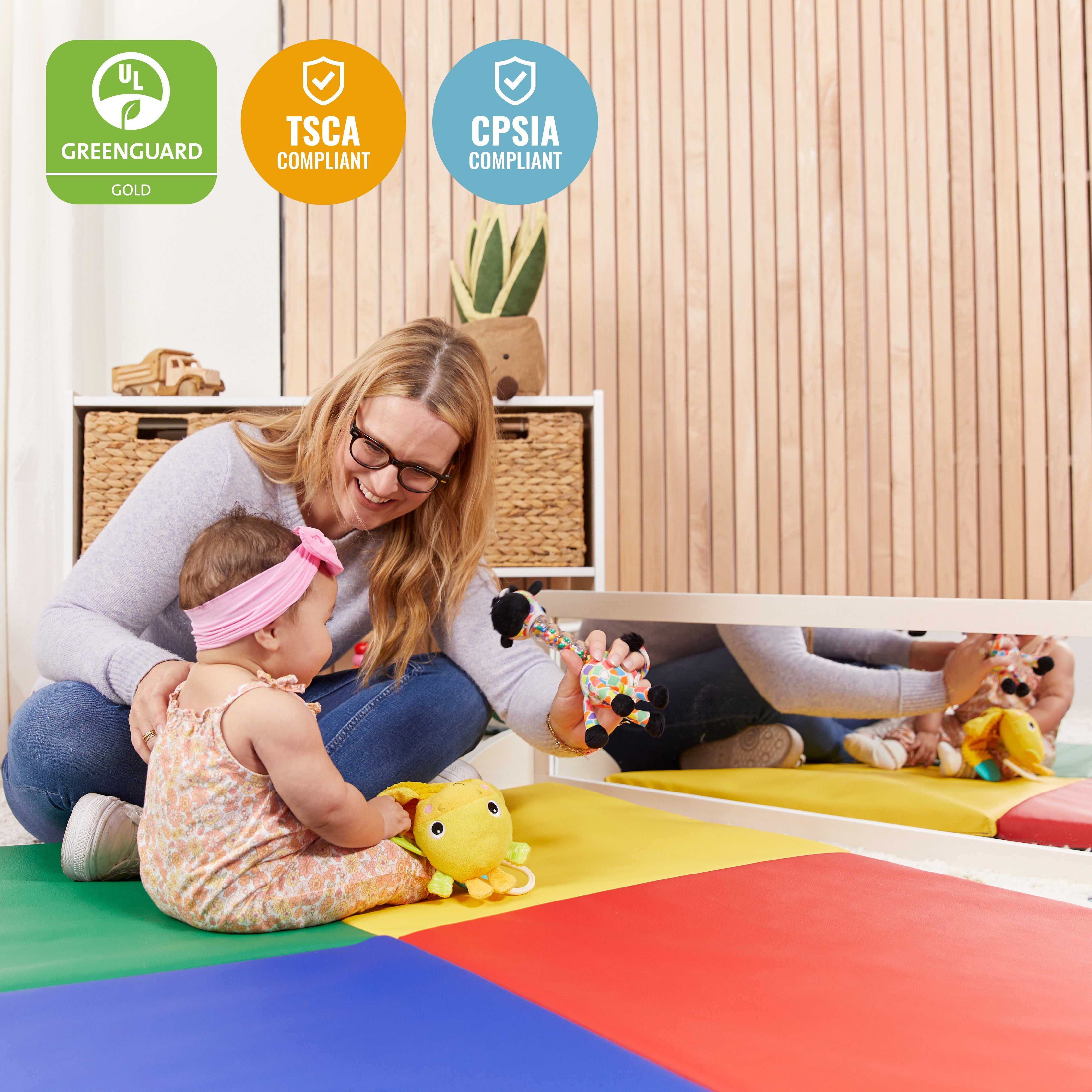 Wooden Single-Sided Bi-Directional Mirror