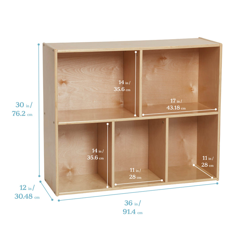 Streamline 5-Compartment Storage Cabinet, 30in High