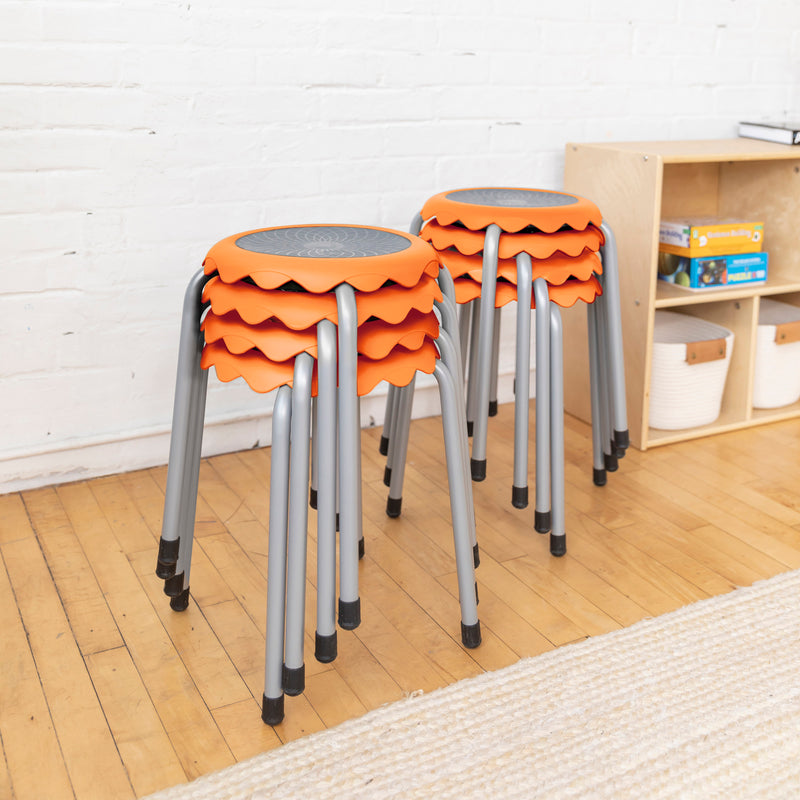 Daisy Stackable Stool Set, Flexible Seating, 8-Piece