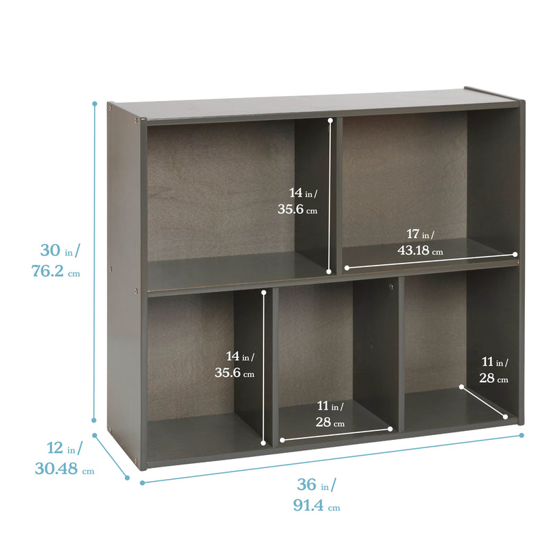 Streamline 5-Compartment Storage Cabinet, 30in High