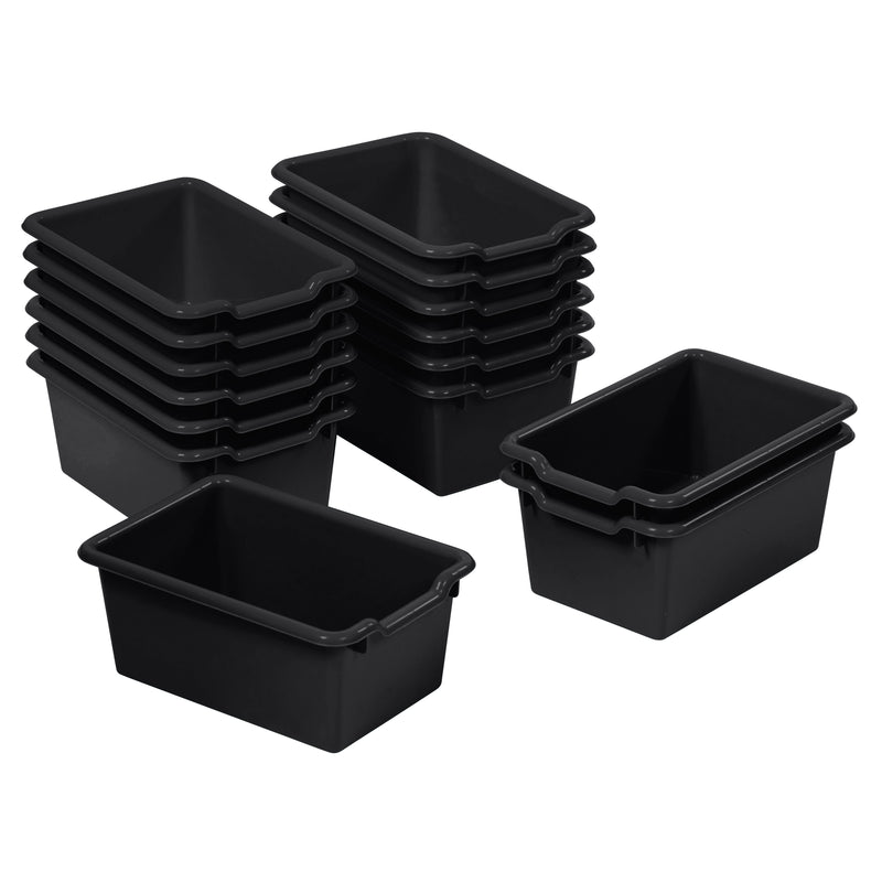 Scoop Front Storage Bins, Multipurpose Organization, 15-Pack