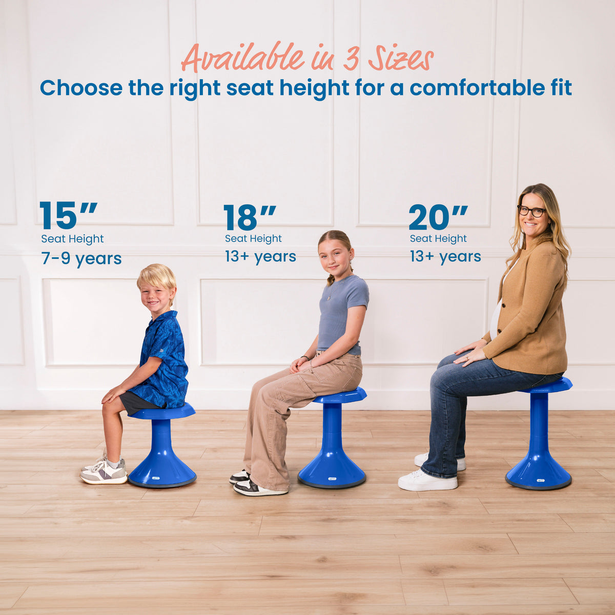 ACE Active Core Engagement Wobble Stool, 18in Seat Height