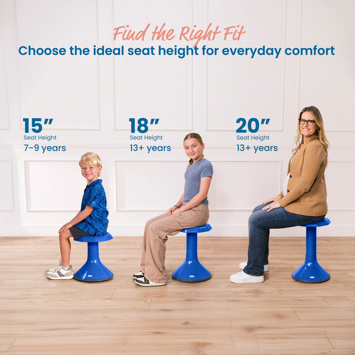 ACE Active Core Engagement Wobble Stool, 20in Seat Height