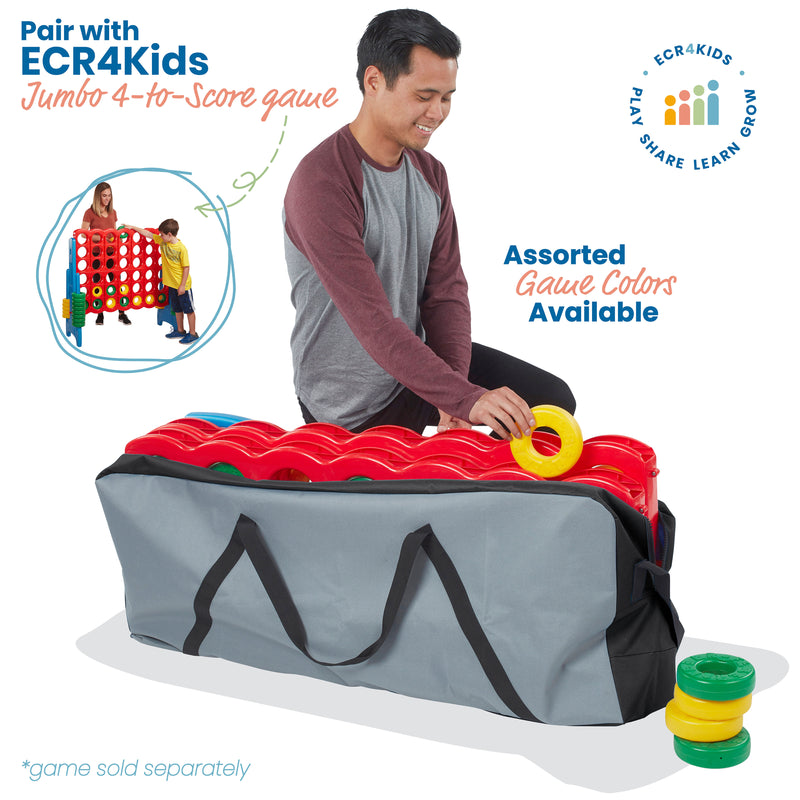  ECR4Kids Jumbo 4-To-Score with Mesh Net and Carry Bag, Giant  Game, Assorted : Toys & Games